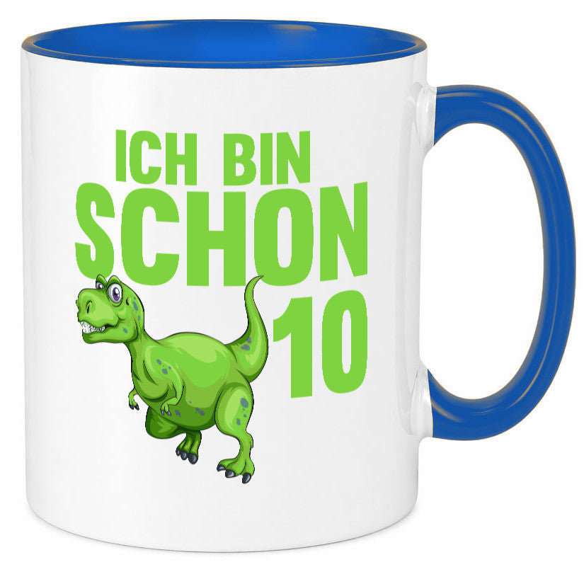 10. Geburtstag | 10 Jahre Dino Dinosaurier Geschenk Geschenkidee lustiger Tasse