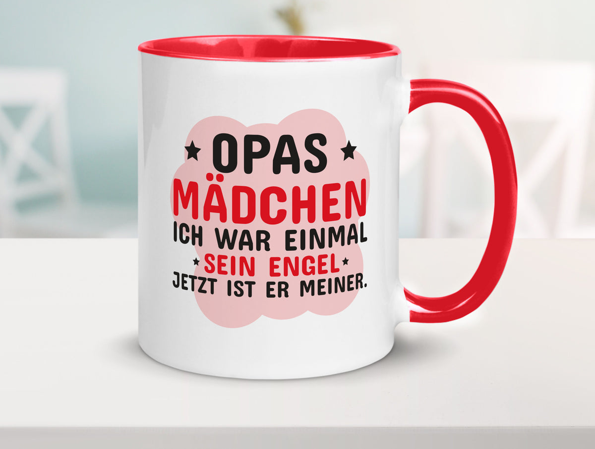 Opas Mädchen | Trauer Tasse Abschied Enkelin lustig Familie Geschenkidee