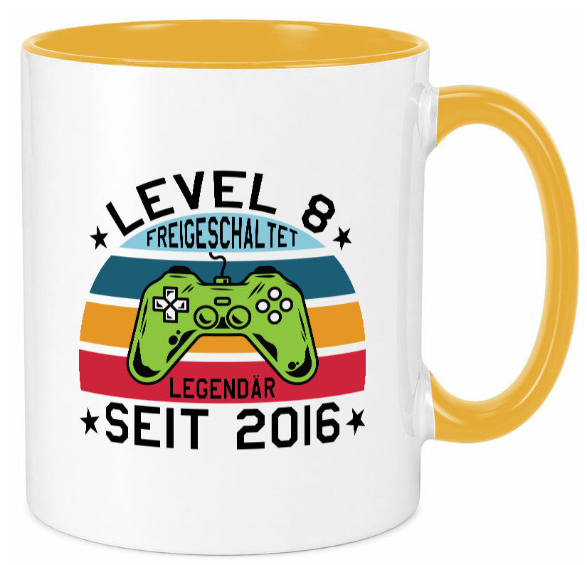 Level 8 | legendär seit 2016 Controller Geschenk Humor Geschenkidee lustiger Tasse