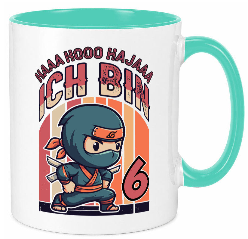 6. Geburtstag | Ninja Junge 6 Jahre Humor Geschenkidee Tasse
