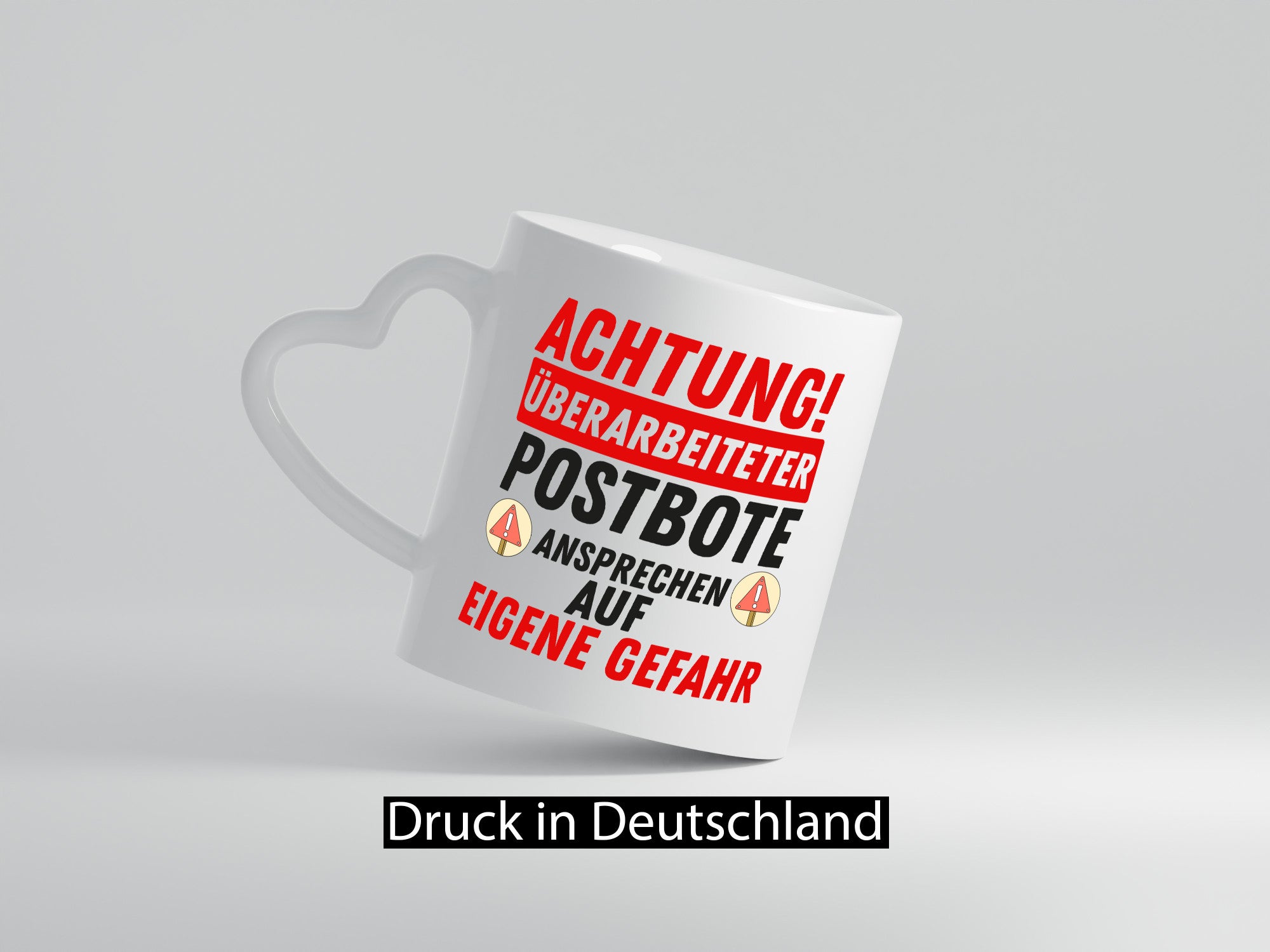 Überarbeiteter Postbote | Gefahr Briefträger Zusteller lustiger Spruch Geschenk