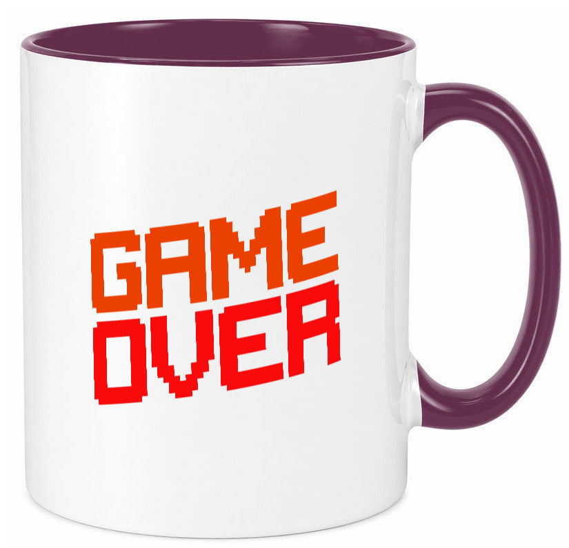 Game Over | Gamer Zocker Retro PC Nerd Pixel Geschenkidee Humor Tasse
