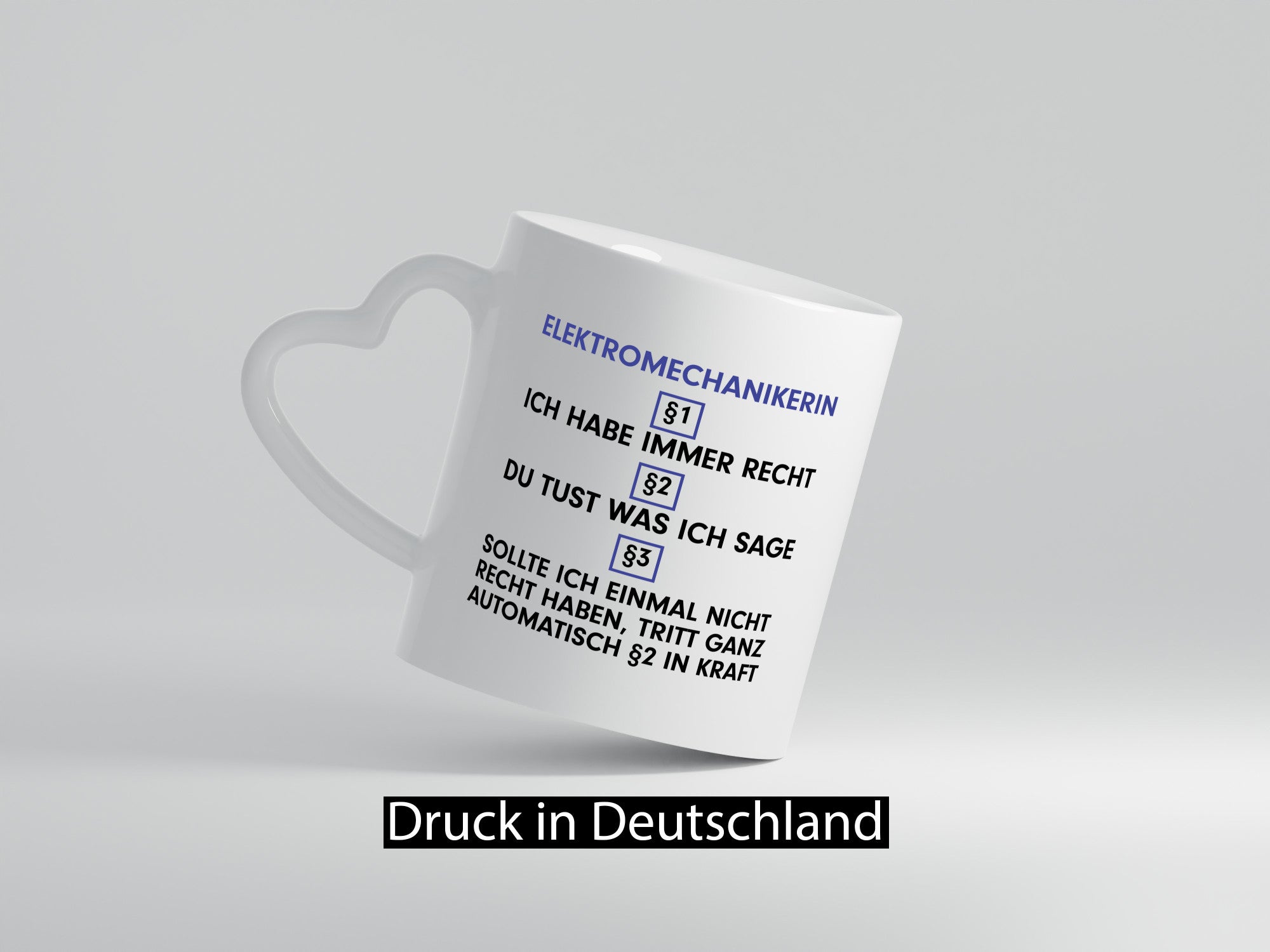 Ich habe immer Recht Elektromechanikerin | Mechanikerin Humor Geschenkidee Tasse
