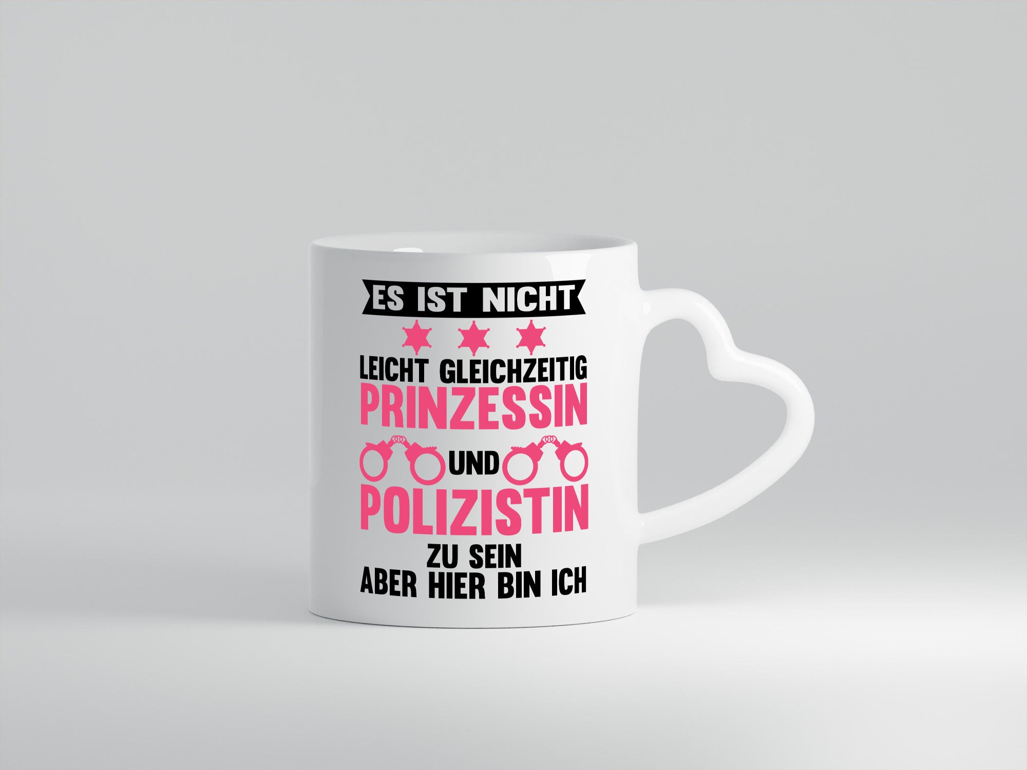 Nicht leicht Prinzessin und Polizistin zu sein Humor Geschenkidee Tasse
