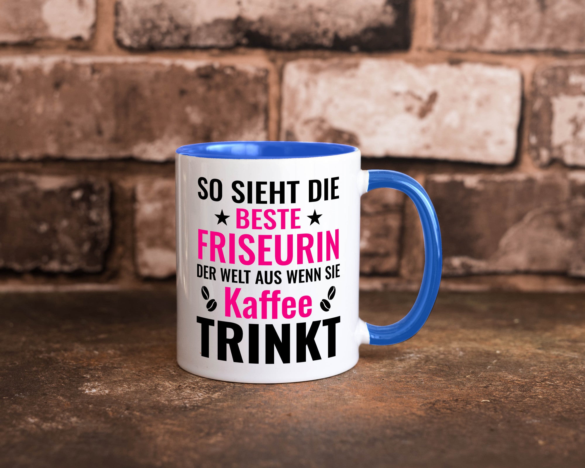 Kaffee trinkt: Friseurin | Friseuse Frisörin lustig Humor Geschenkidee Geschenk