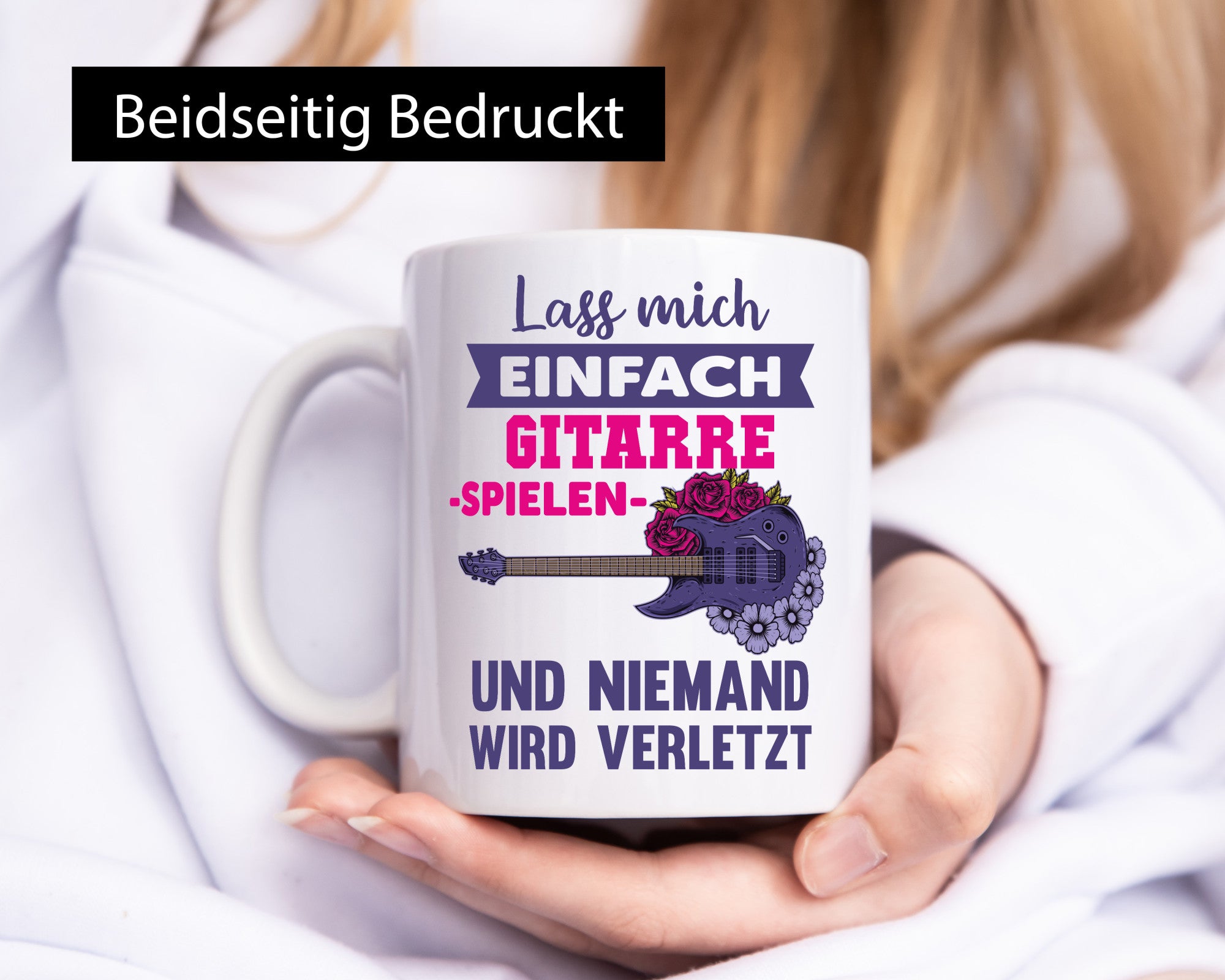 Lass mich Gitarre spielen und niemand wird verletzt lustig Humor Geschenkidee