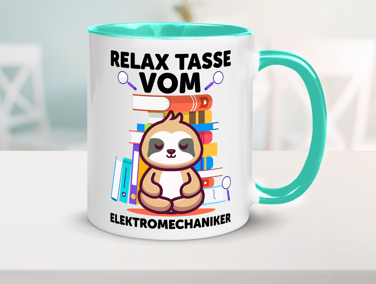 Relax Tasse: Elektromechaniker | Mechaniker Geschenk Humor Geschenkidee