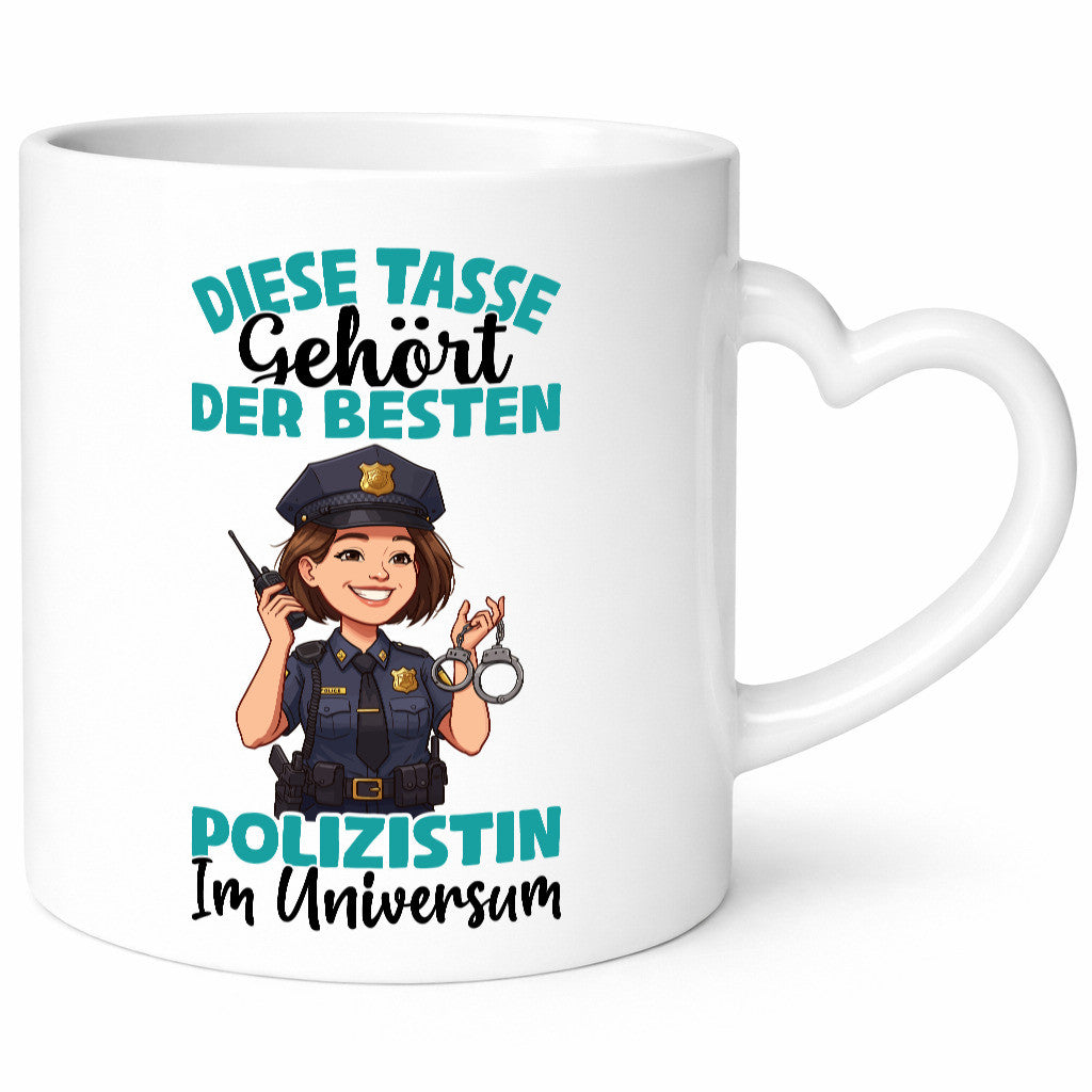 Im Universum: Polizistin | Beruf Polizei Geschenkidee Arbeit Kollegen Büro