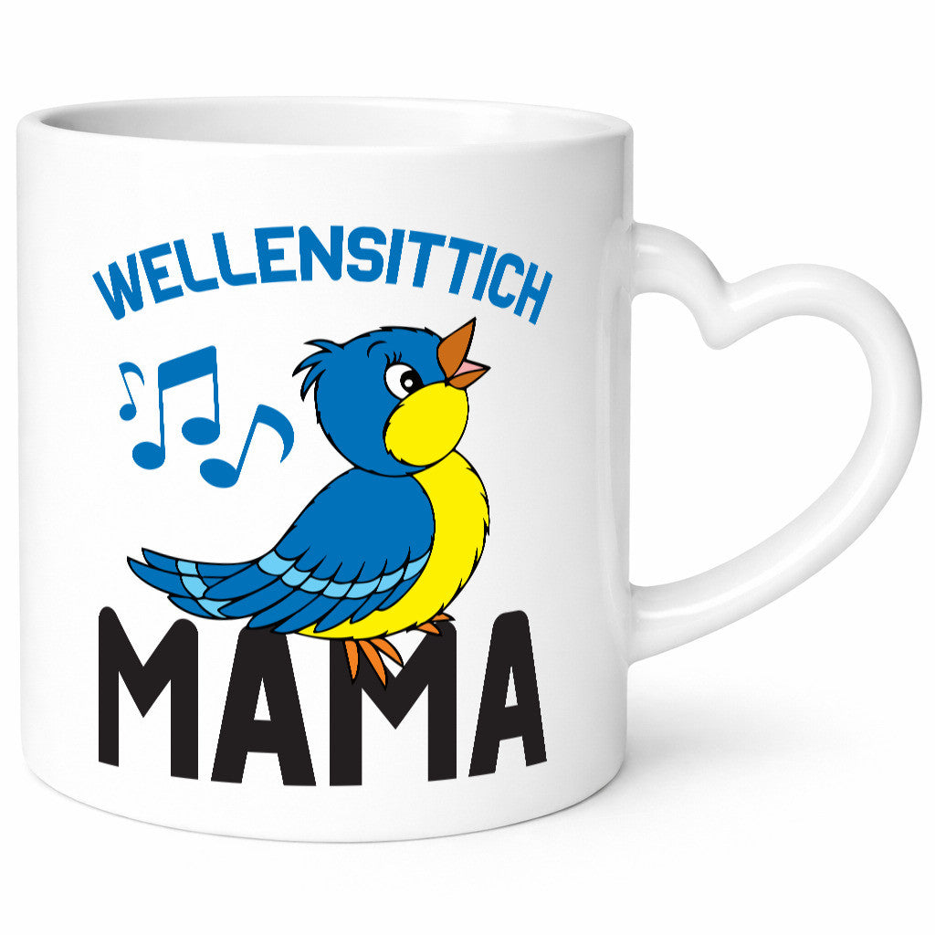 Wellensittich Mama | Vogelbesitzerin Vögel v2 lustig Familie Geschenkidee