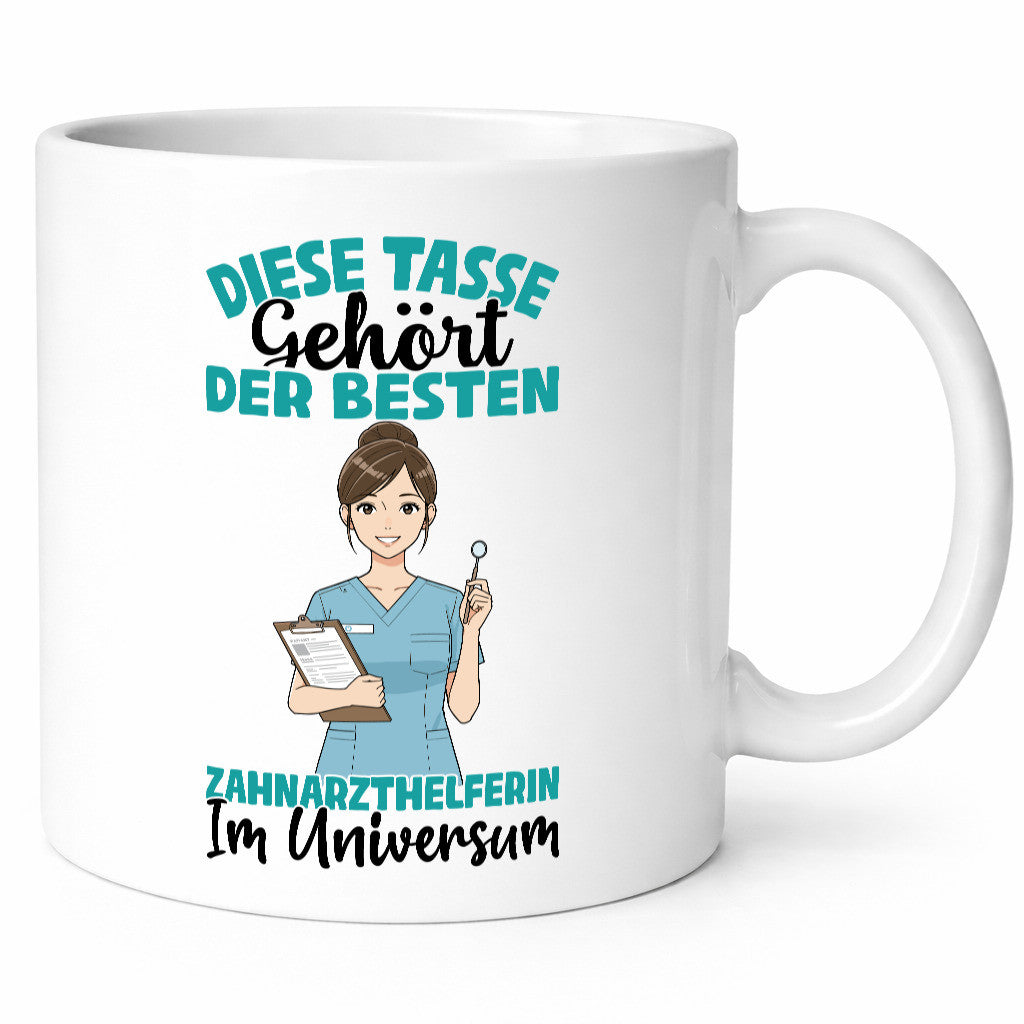 Im Universum: Zahnarzthelferin | Zahnmedizin Humor Geschenkidee Tasse