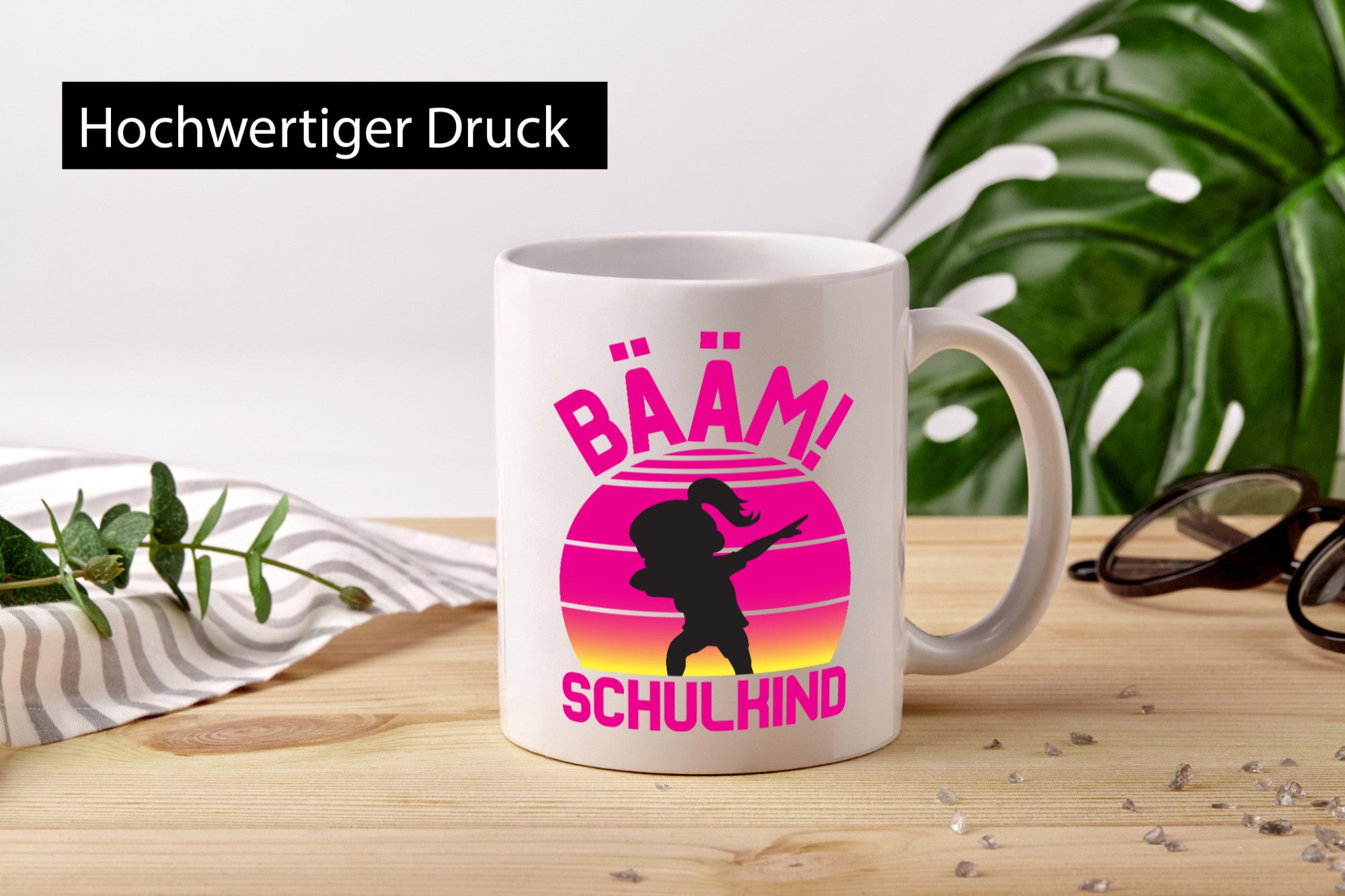 Bääm Schulkind | Einschuldung Schulanfang Geschenkidee Humor Tasse