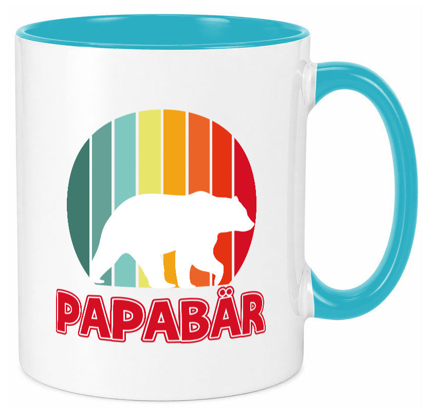 Papabär | Papa Tasse Vater Vatertag Bär lustiger Spruch Geschenk Familie