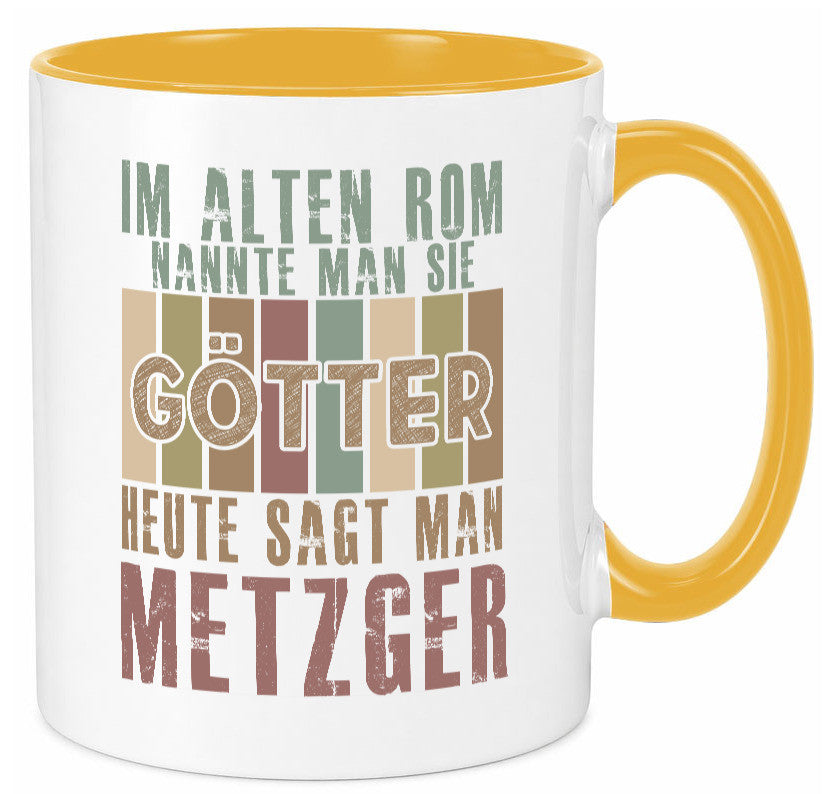 Heute sagt man: Metzger | Fleischer Metzgerei Geschenkidee Humor Tasse