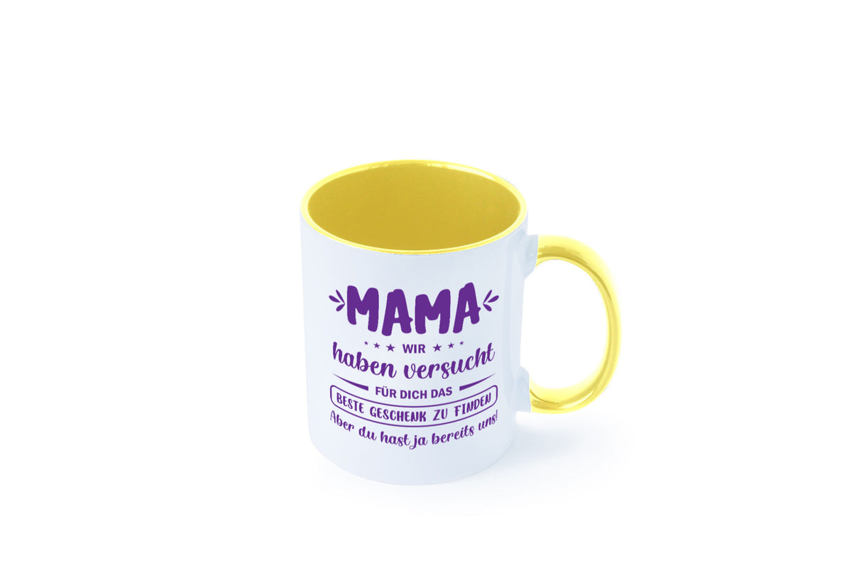 Perfekte geschenk | du hast ja bereits uns Muttertag lustiger Spruch Familie Tasse