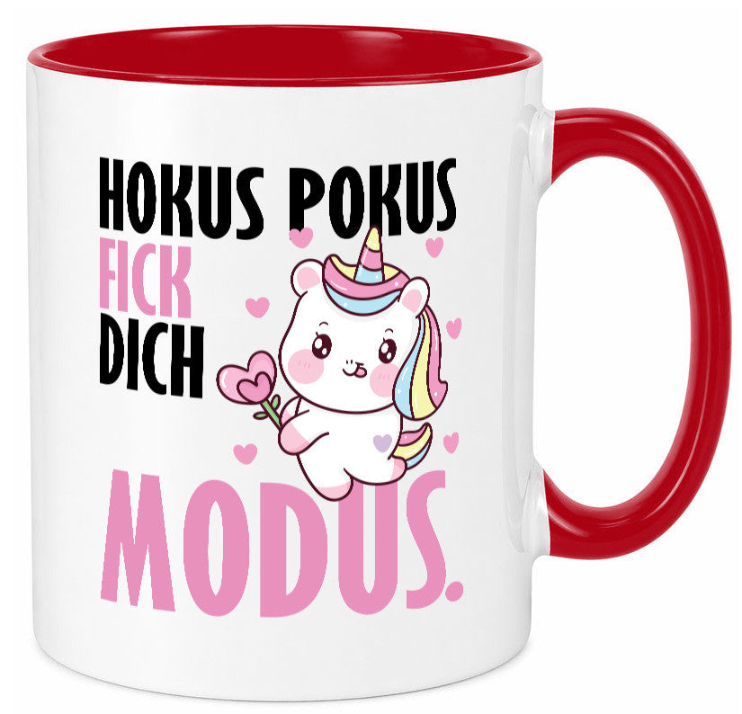 Hokus Pokus lustiger Spruch Geschenk Humor Geschenkidee Tasse