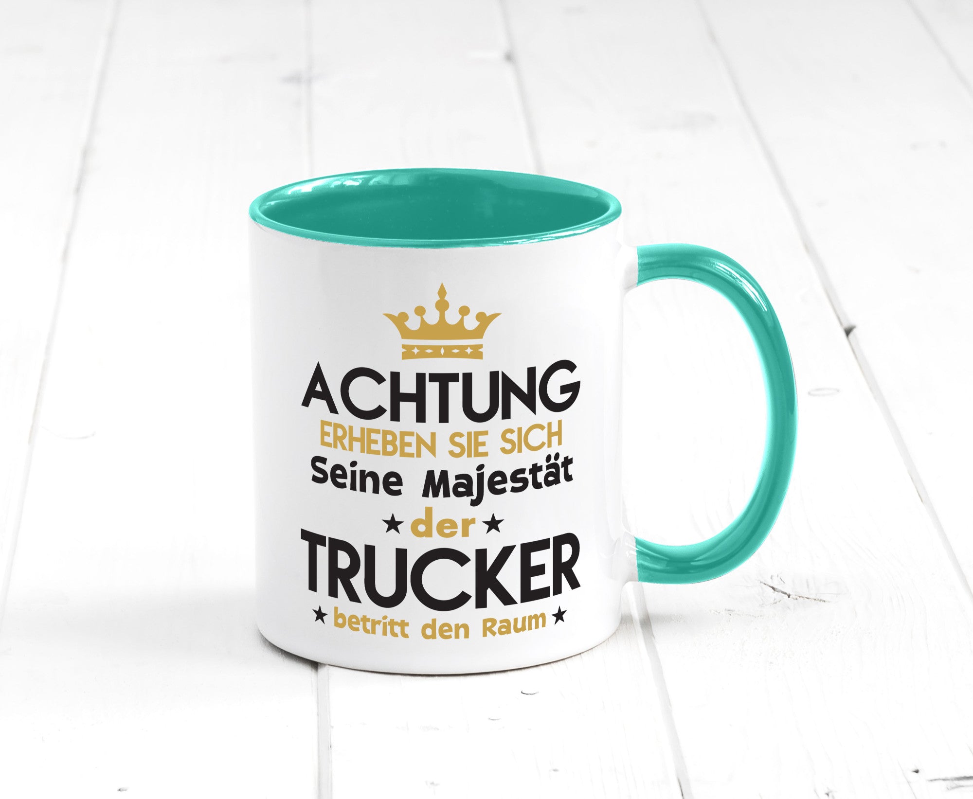 Seine Majestät Trucker | LKW Fahrer Beruf Humor Arbeit Kollegen Büro