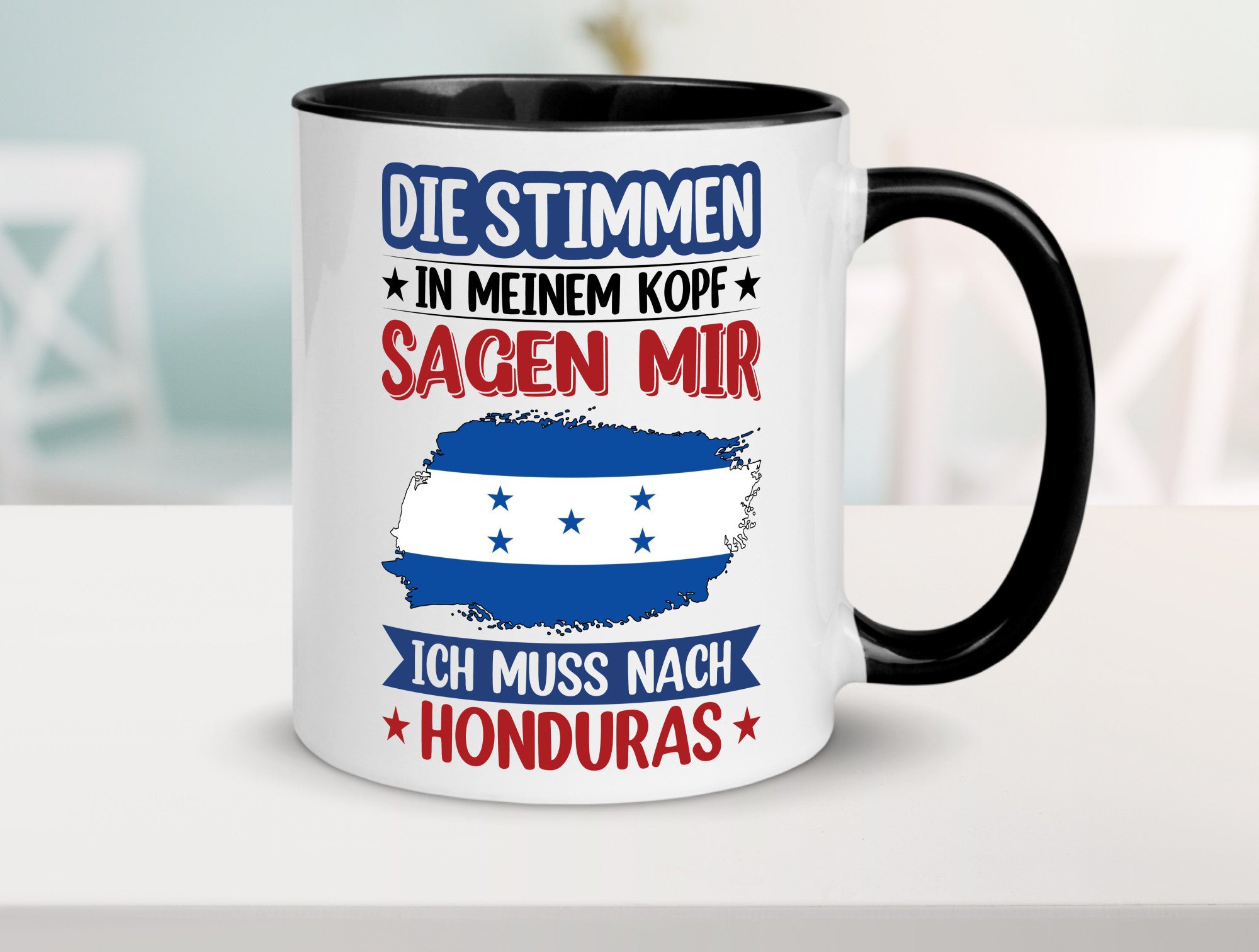 Honduras | Urlaub Stimmen in meinem Kopf Traumland Geschenkidee Humor Tasse