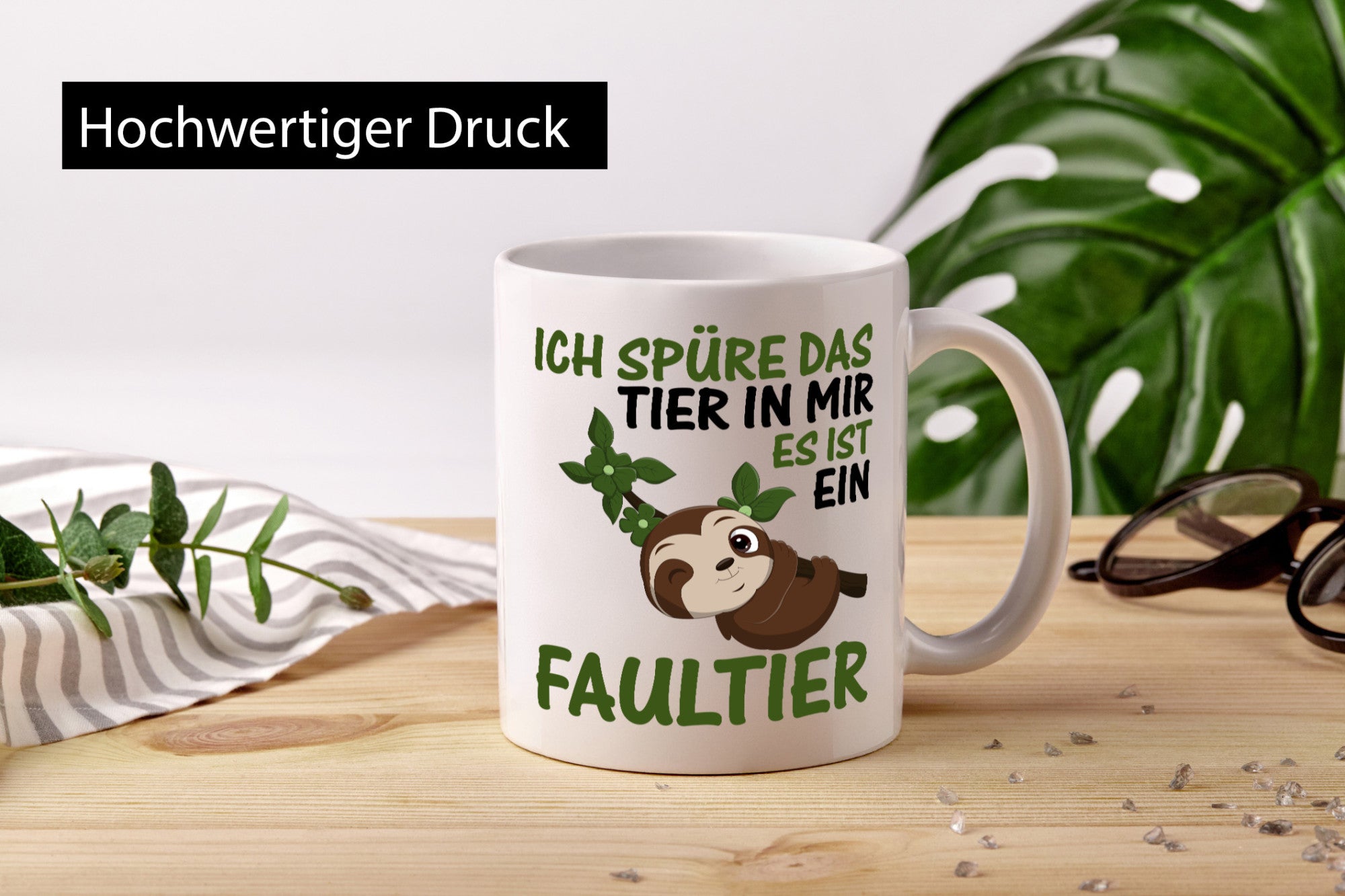 Ich spüre das Tier in mir | Faultier Faul sein lustig Tierliebhaber Humor