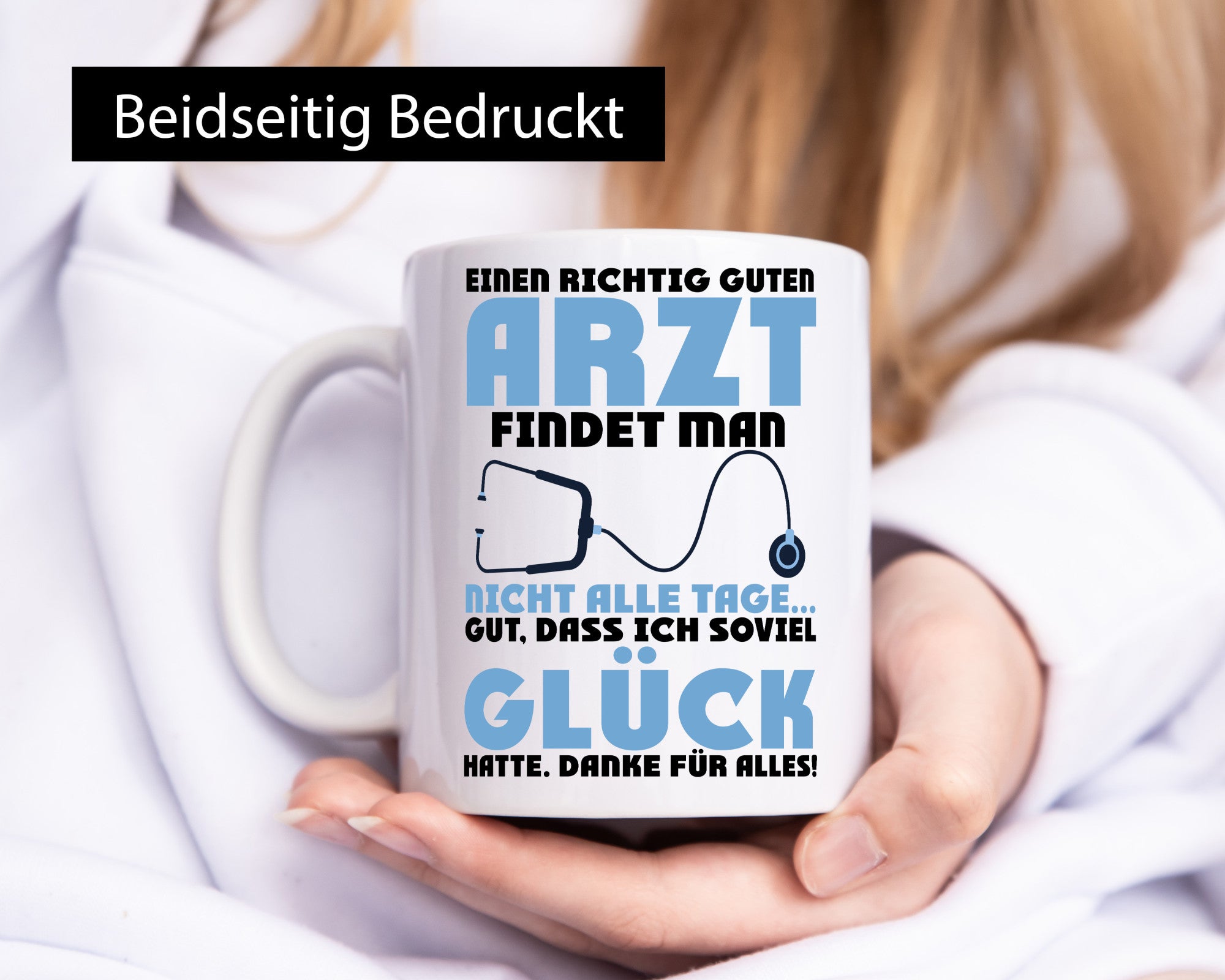 Richtig guter Arzt | Dankeschön Doktor Stethoskop Humor Geschenkidee Tasse