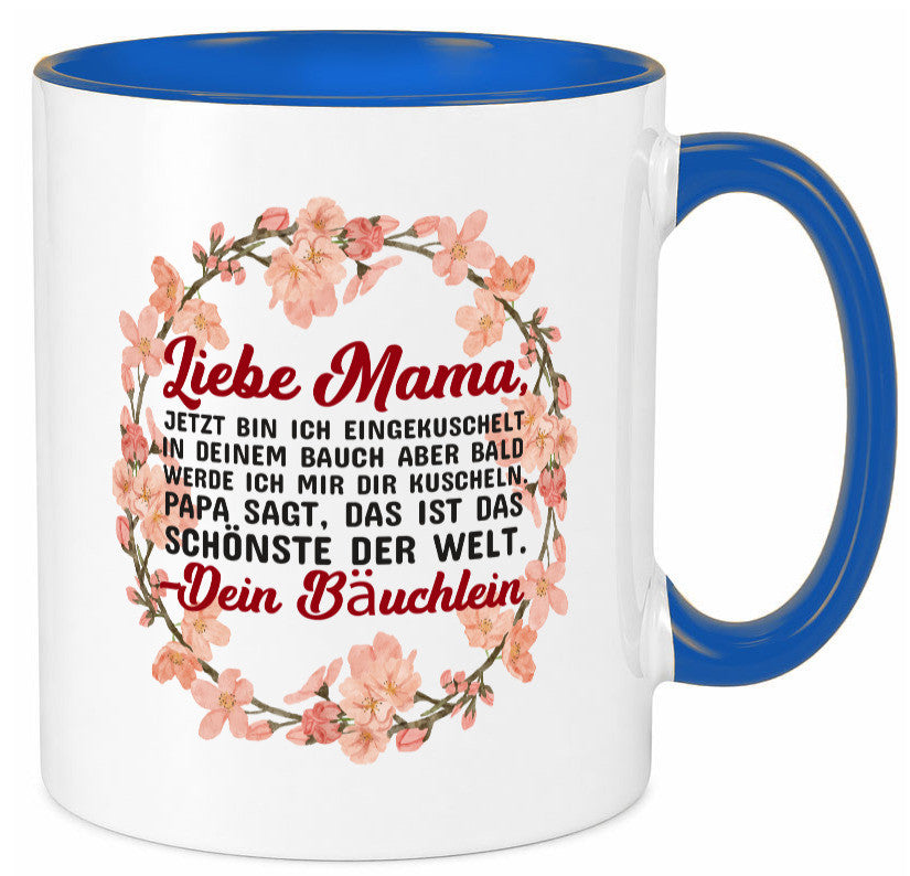 Liebe Mama | Schwangerschaft Tasse Baby süß Humor Familie Geschenkidee
