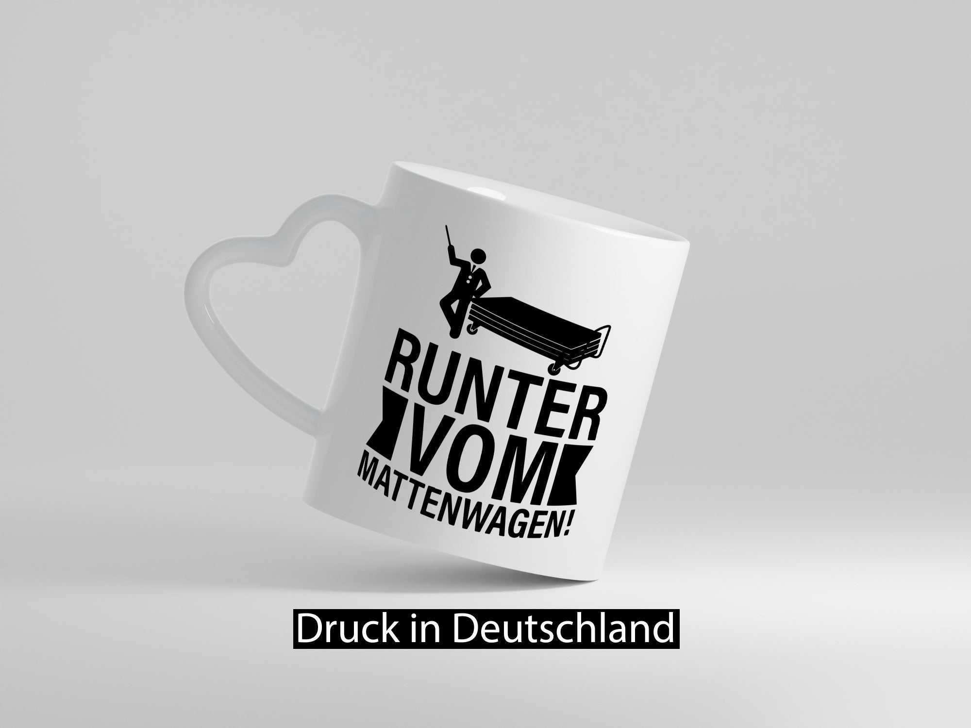 Runter vom Mattenwagen | Arbeit lustiger Spruch Geschenk Kollegen Büro Tasse