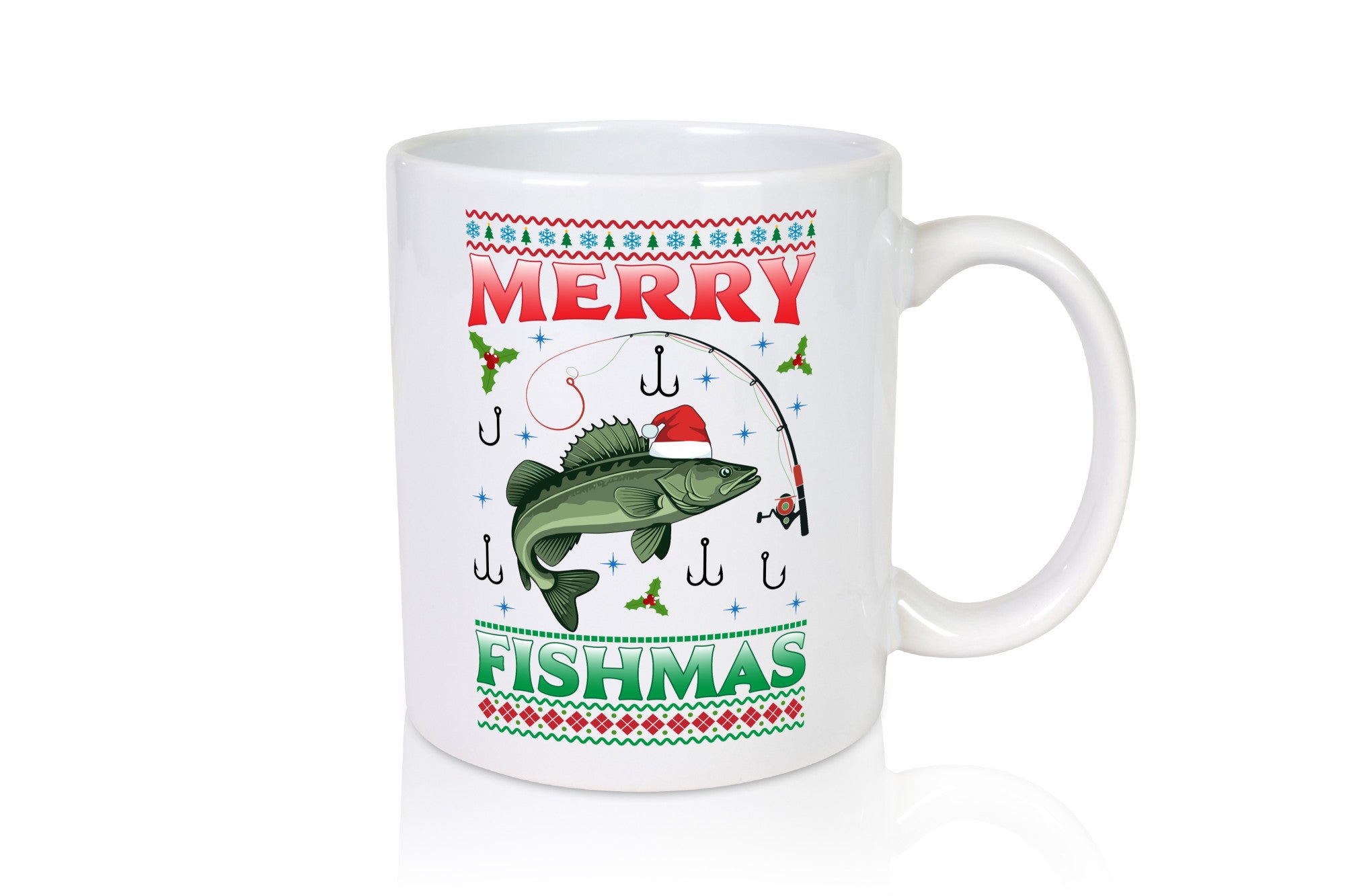 Merry Fishmas | Ugly Christmas Angler Angeln lustiger Spruch Geschenk Humor