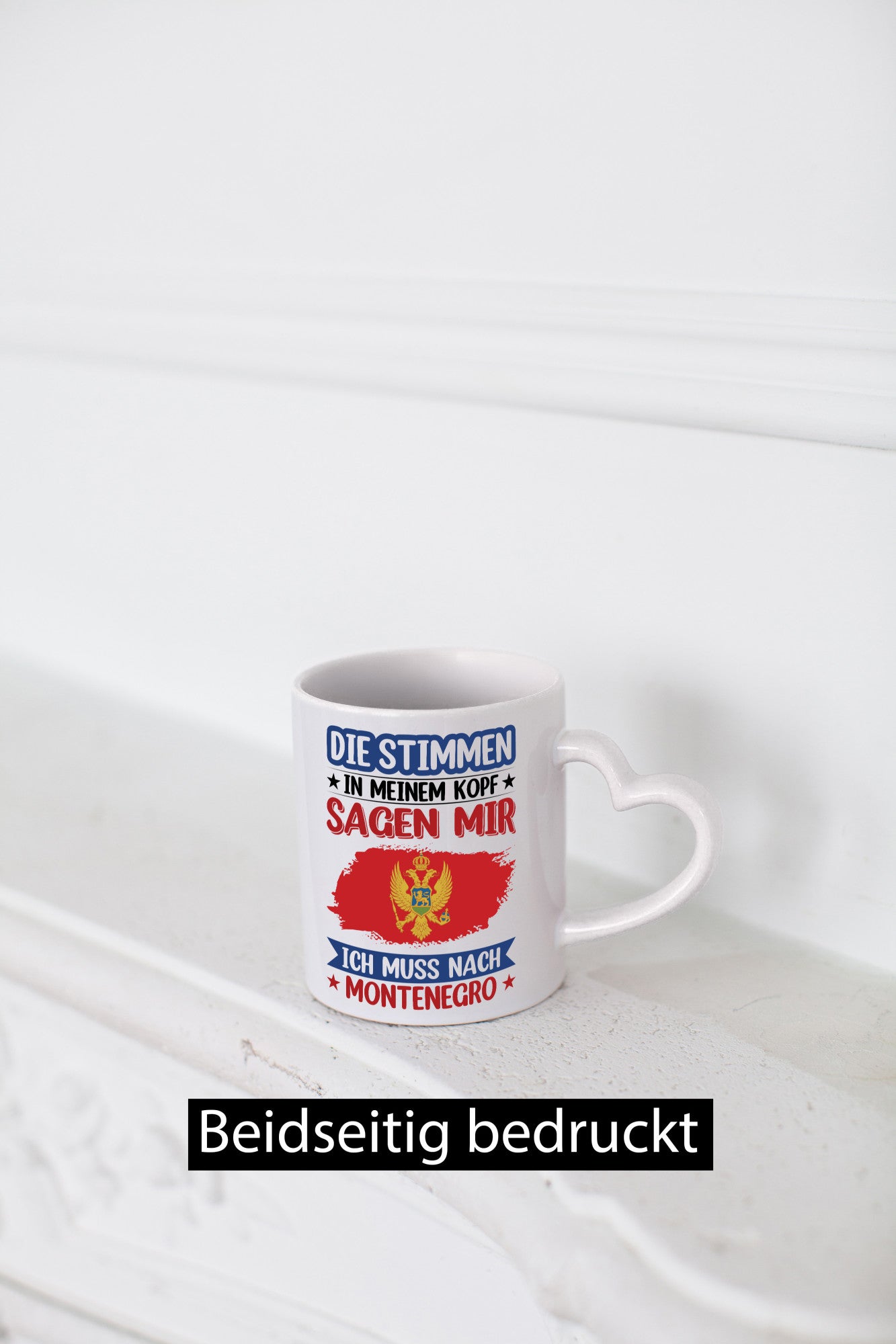 Montenegro | Urlaub Stimmen in meinem Kopf Traumland Geschenkidee Humor Tasse