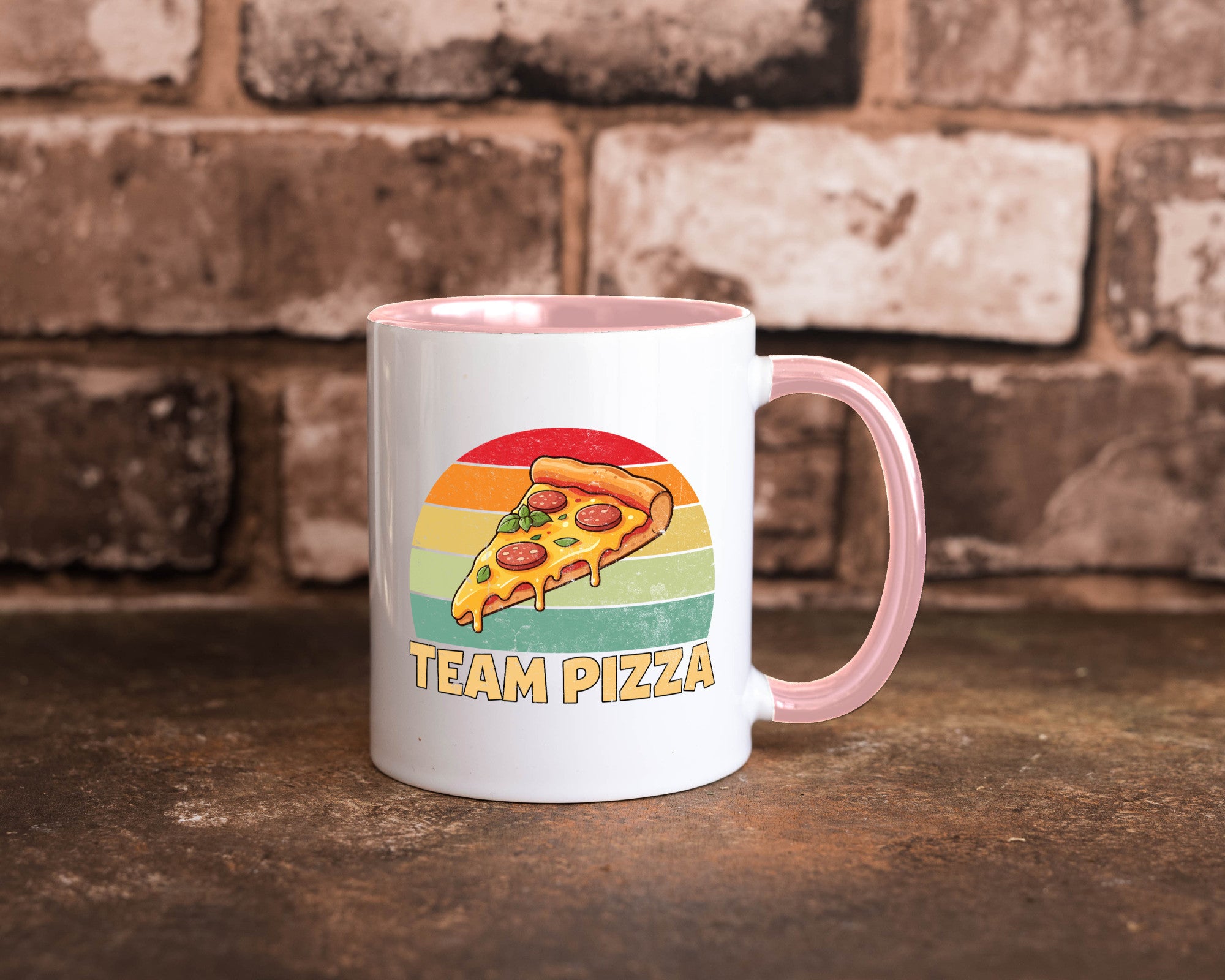 Team Pizza | Pizzaliebhaber Lover v2 Geschenkidee Humor Tasse