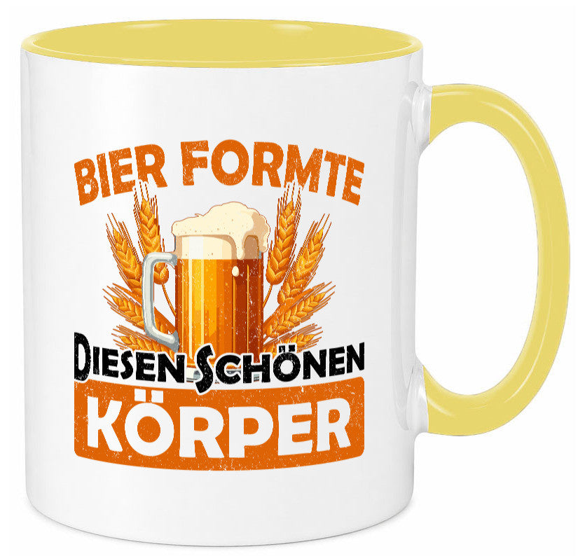 Bier förmte diesen Körper | bierliebhaber v2 Humor Geschenkidee Tasse