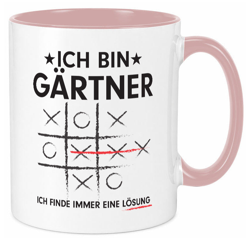 Lösung finden: Gärtner | Gartenbau v2 Geschenk Humor Geschenkidee lustiger Tasse