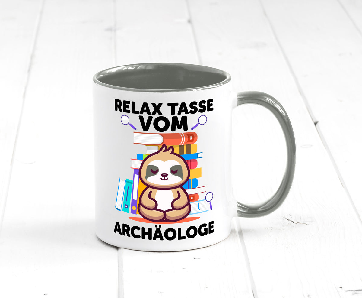 Relax Tasse: Archäologe | Archäologie Forscher lustig Humor Geschenkidee