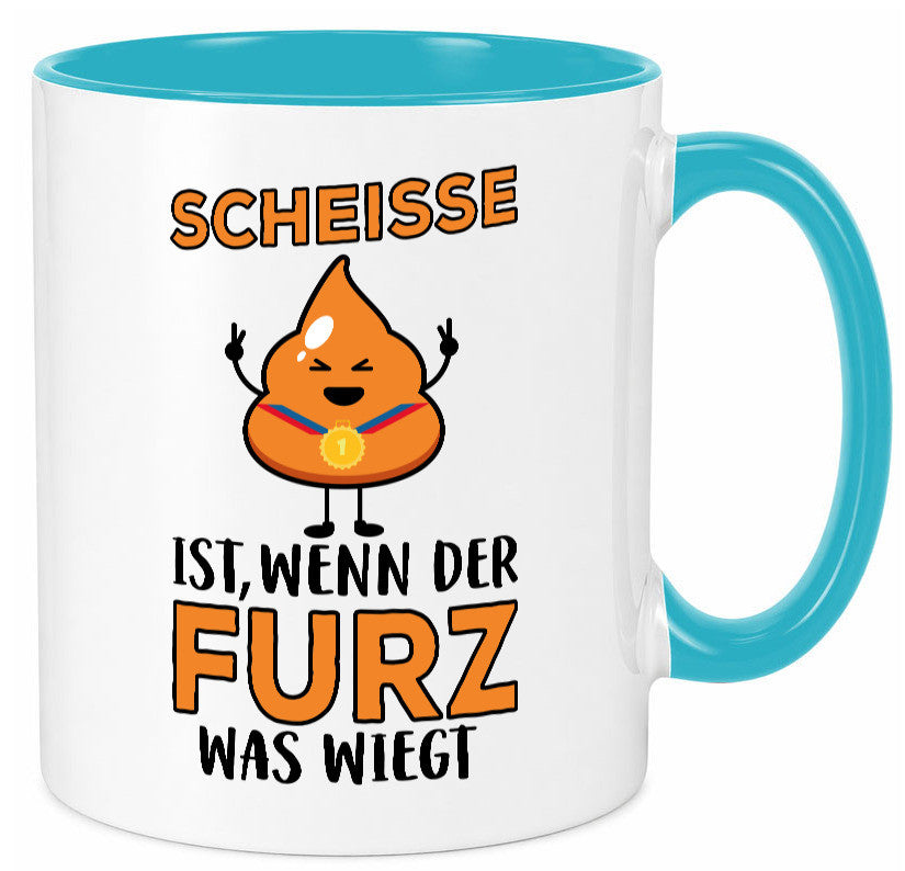 Scheisse ist lustiger Spruch Geschenk Humor Geschenkidee Tasse