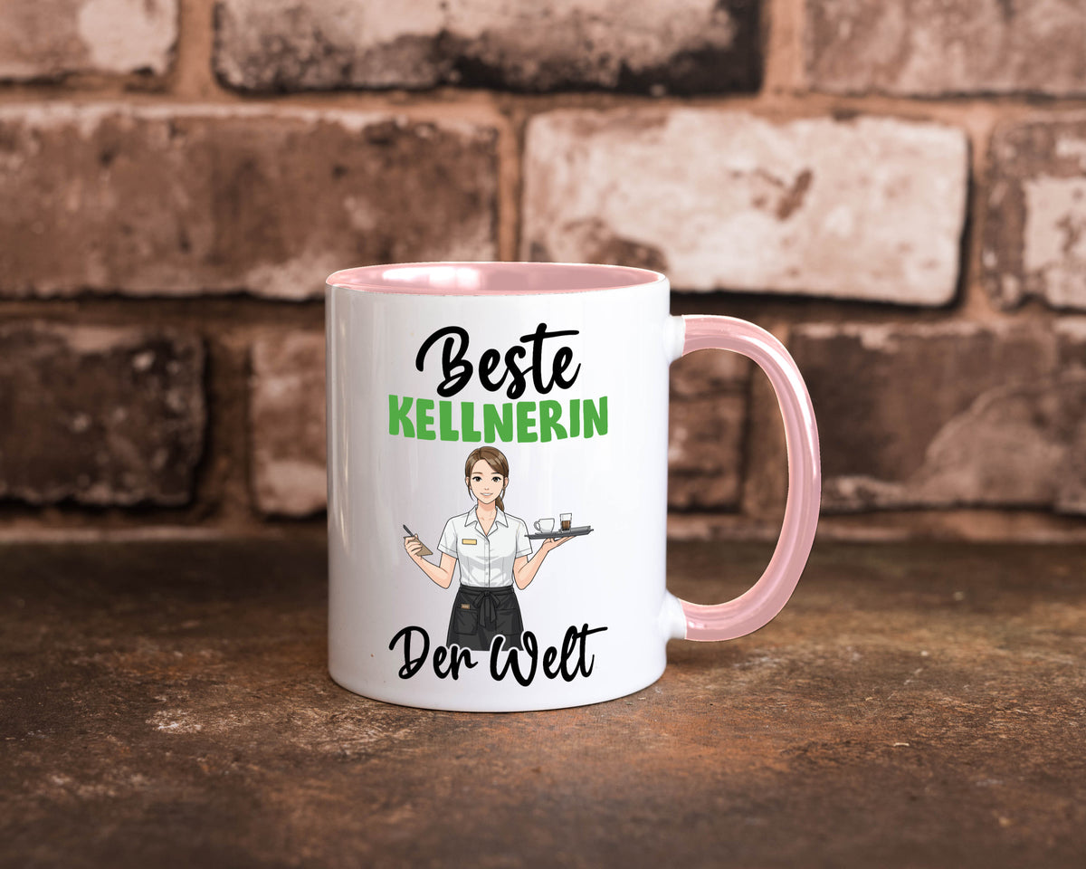 Beste Kellnerin | Beruf kellnern Bedienung v2 Humor Arbeit Kollegen Büro Tasse