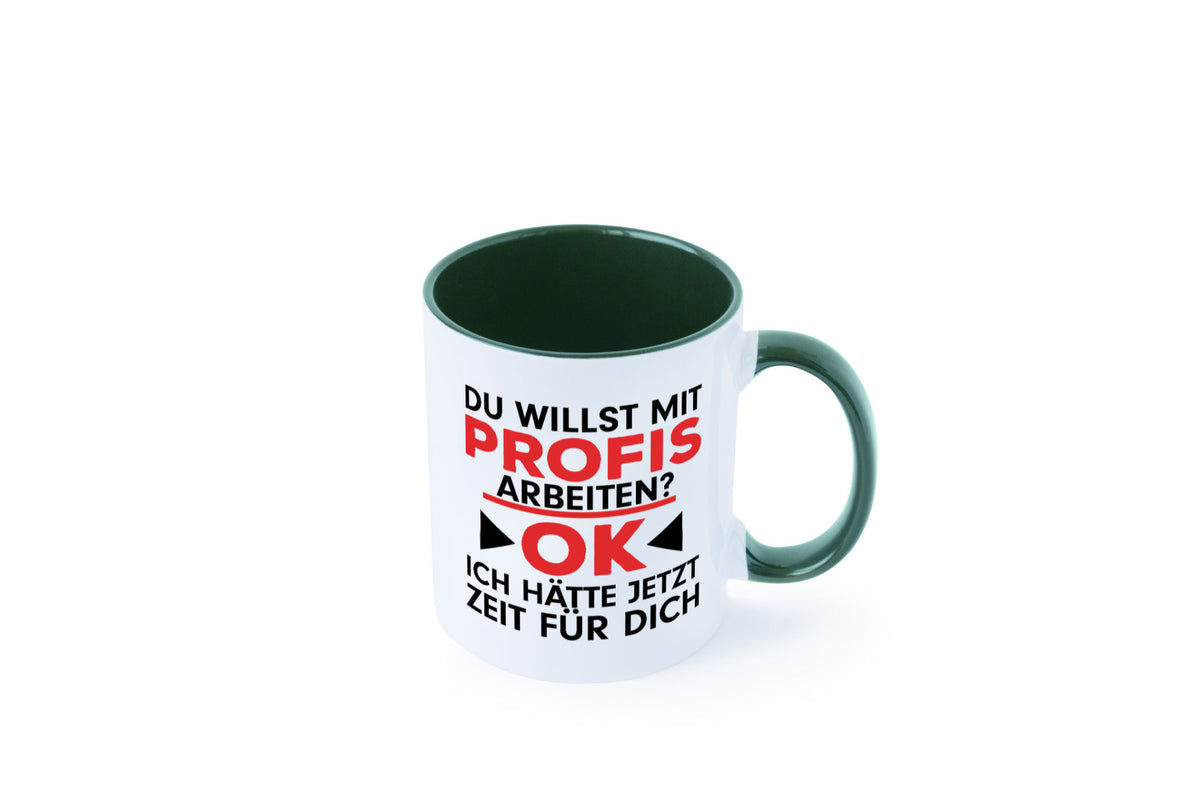 Profi Arbeiter | Arbeit Tasse mit Profis Beruf Geschenk Kollegen Büro lustiger