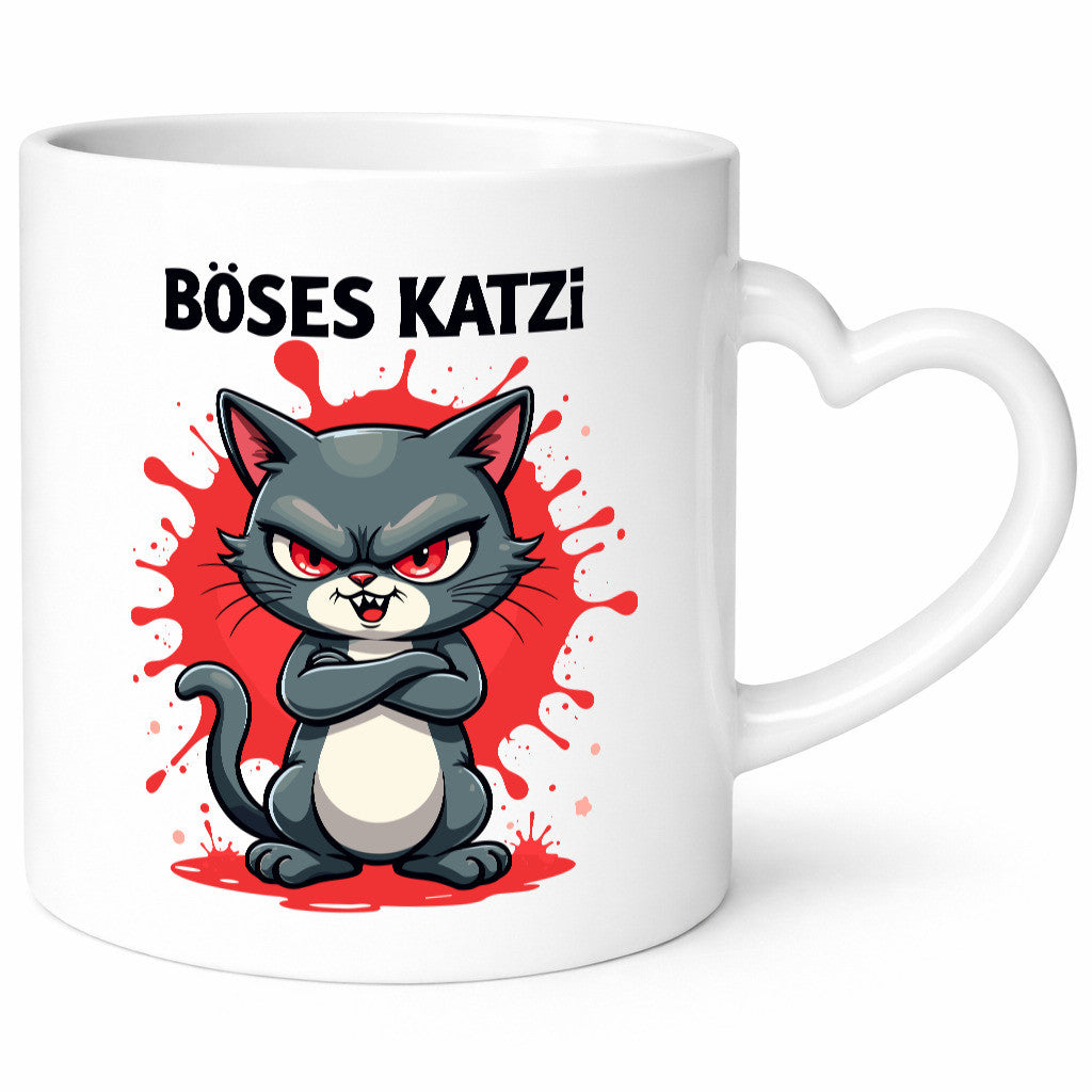 Böses Katzi | Böse Katze katzenliebhaber lustiger Spruch Geschenk Tierliebhaber