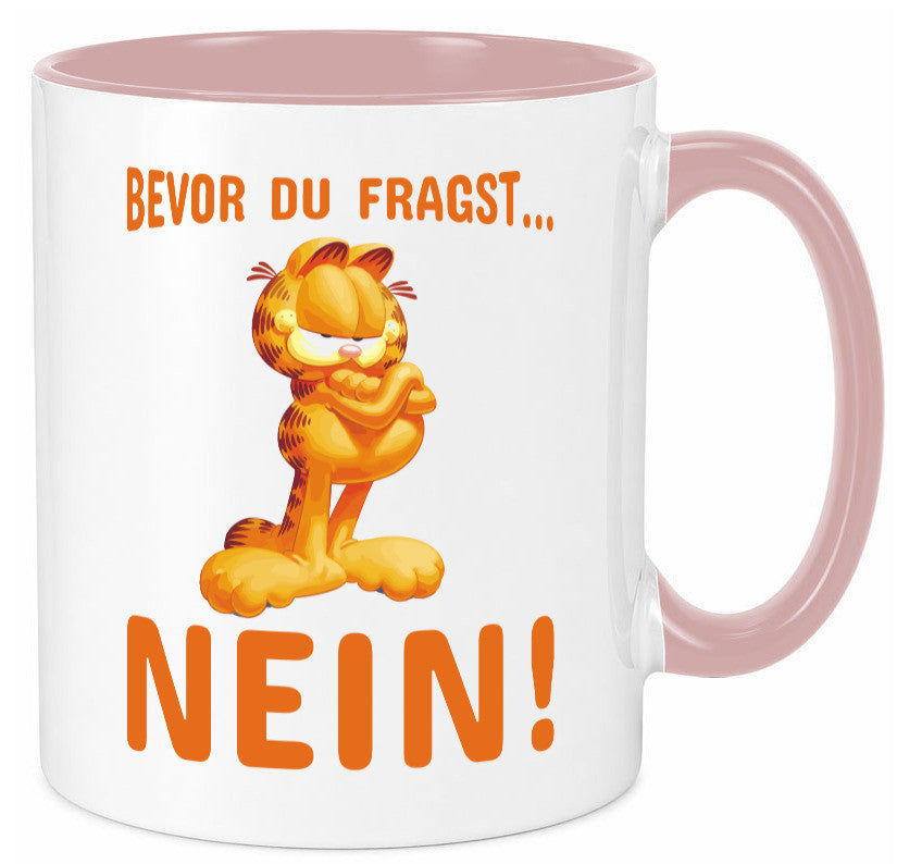 Bevor du fragst? Nein! | grimmige Katze Spruchtasse lustig Tierliebhaber Humor