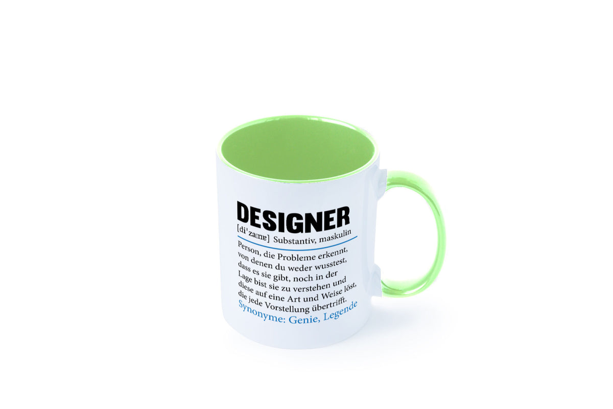 Designer Beruf | Gestalter Medien Schmuck Mode Geschenk Arbeit Kollegen Büro Tasse