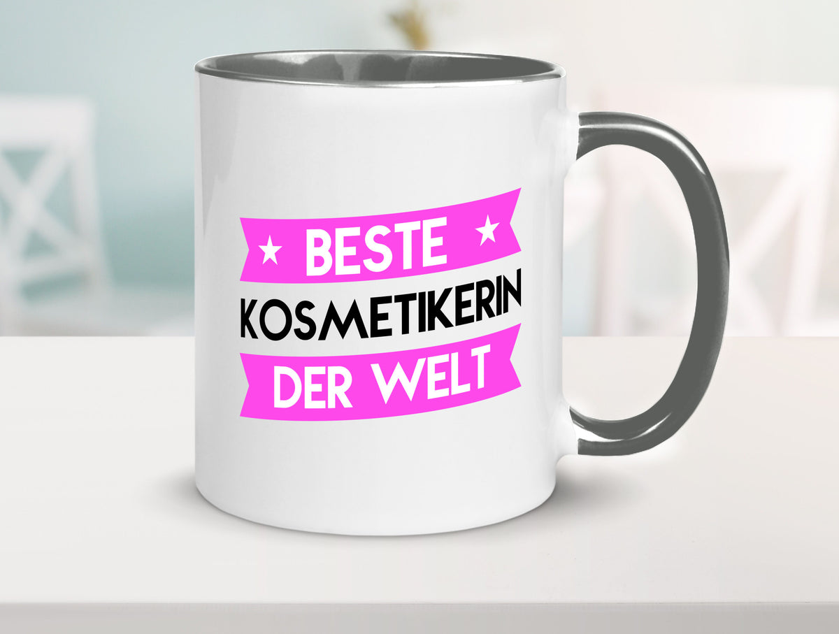 Beste Kosmetikerin | Kosmetik Stylistin Visagistin Geschenkidee Humor Tasse