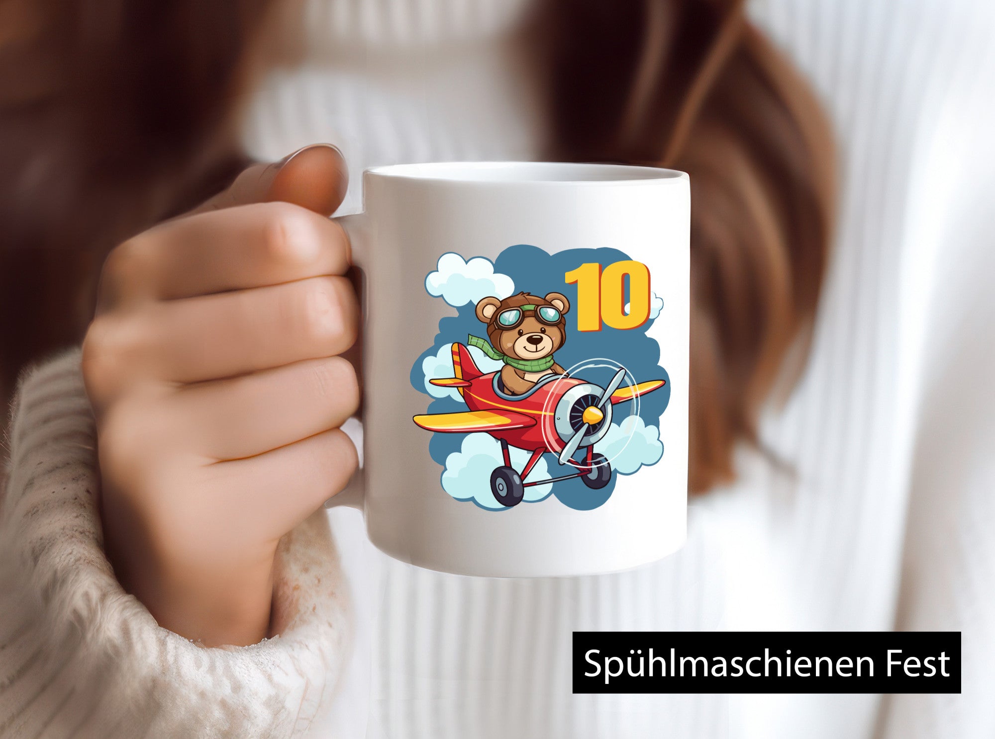 10. Geburtstag | 10 Jahre Kinder Pilot Flugzeug lustig Geschenkidee Geschenk