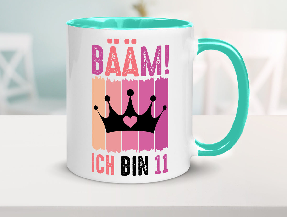 11. Geburtstag | 11 Jahre Bääm ich bin Krone Humor Geschenkidee Tasse