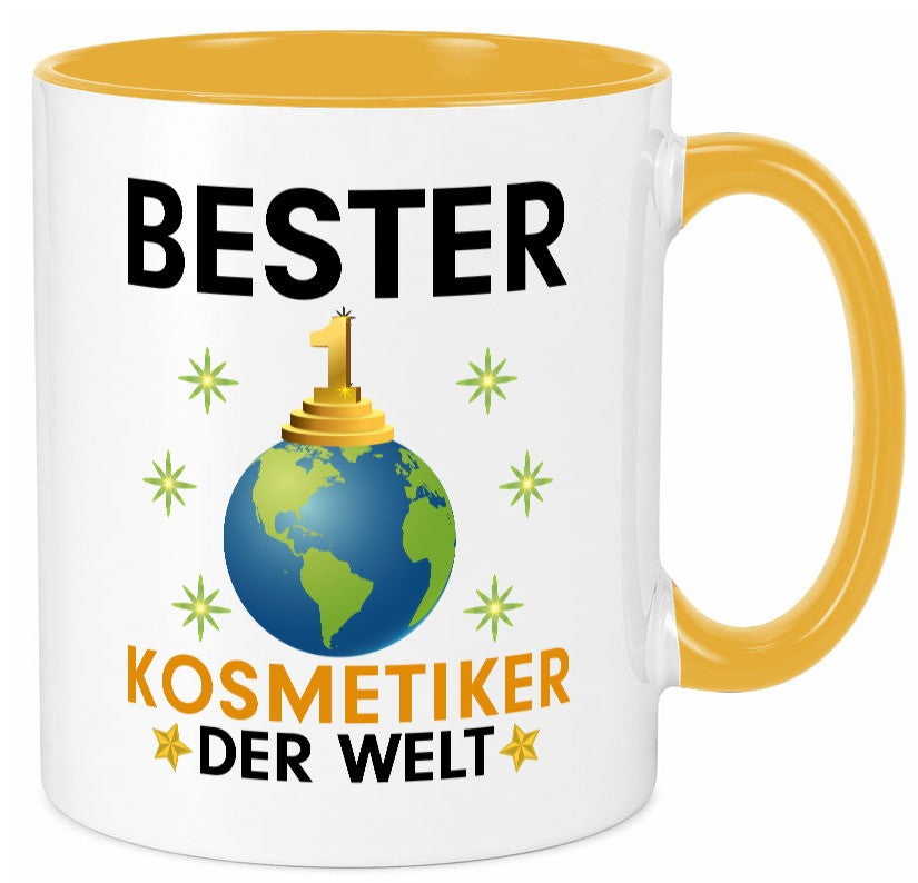 Welt Bester Kosmetiker | Kosmetik Stylist Visagist lustig Humor Geschenkidee Tasse
