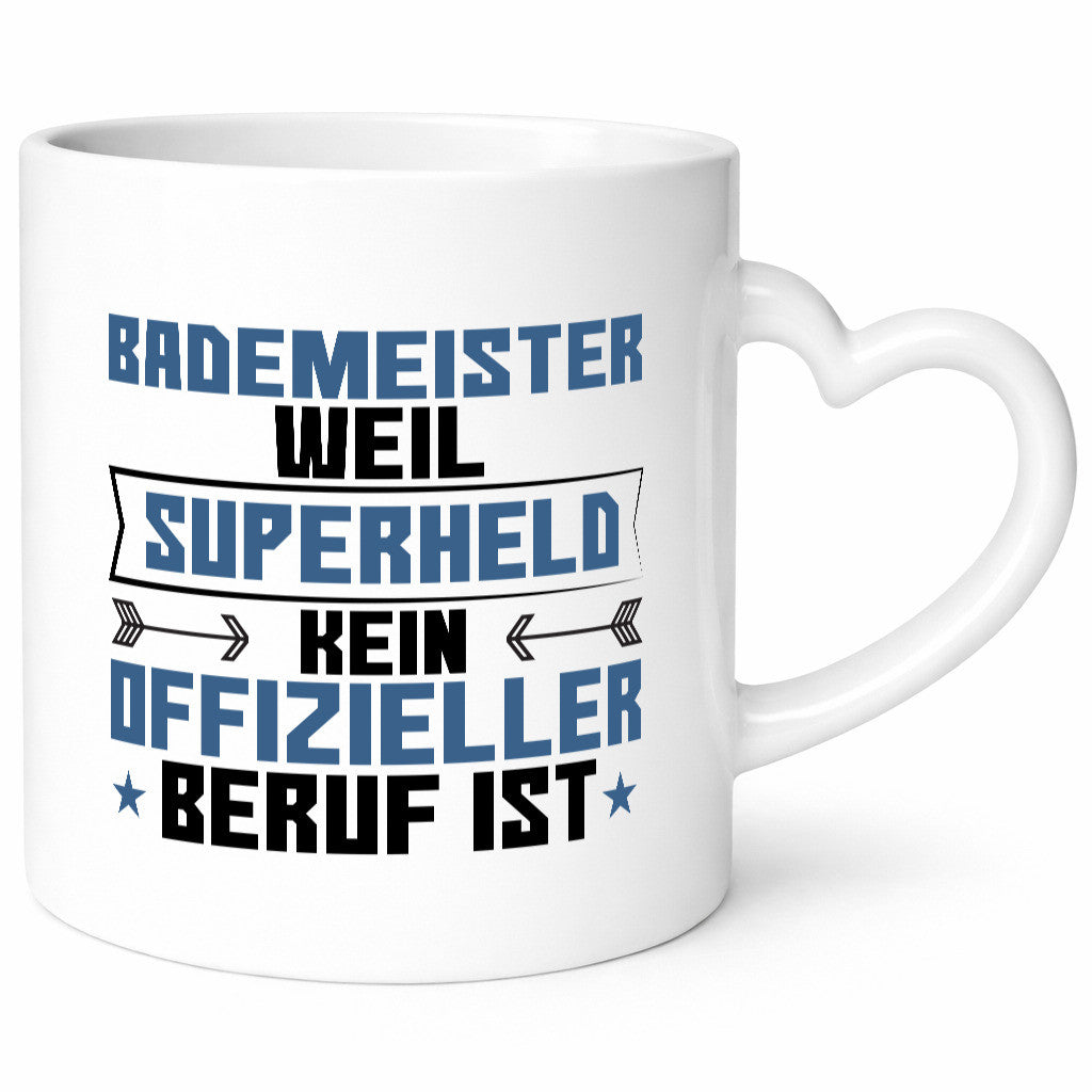 Superheld Bademeister | Rettungsschwimmer Geschenkidee Humor Tasse