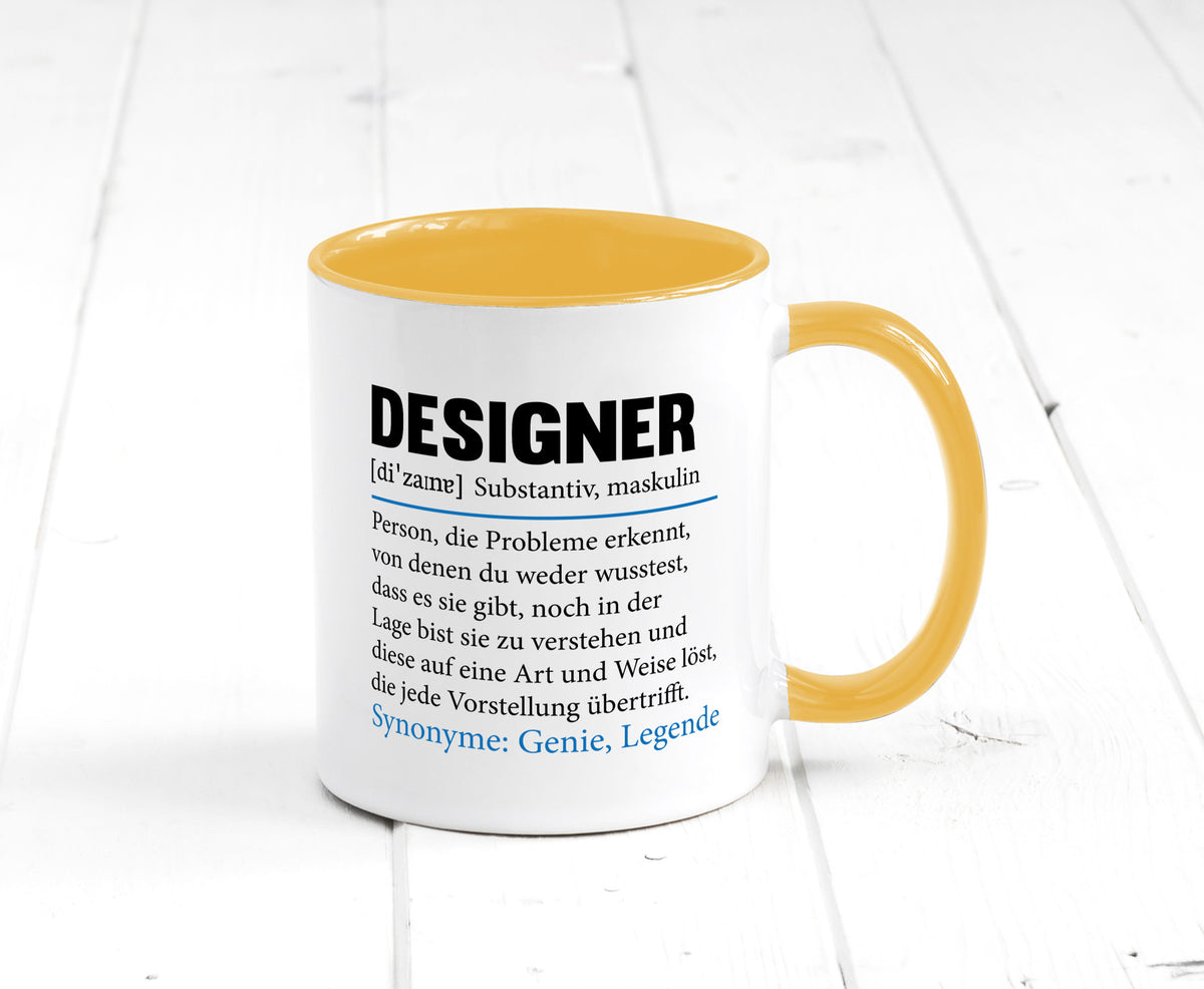 Designer Beruf | Gestalter Medien Schmuck Mode Geschenk Arbeit Kollegen Büro Tasse