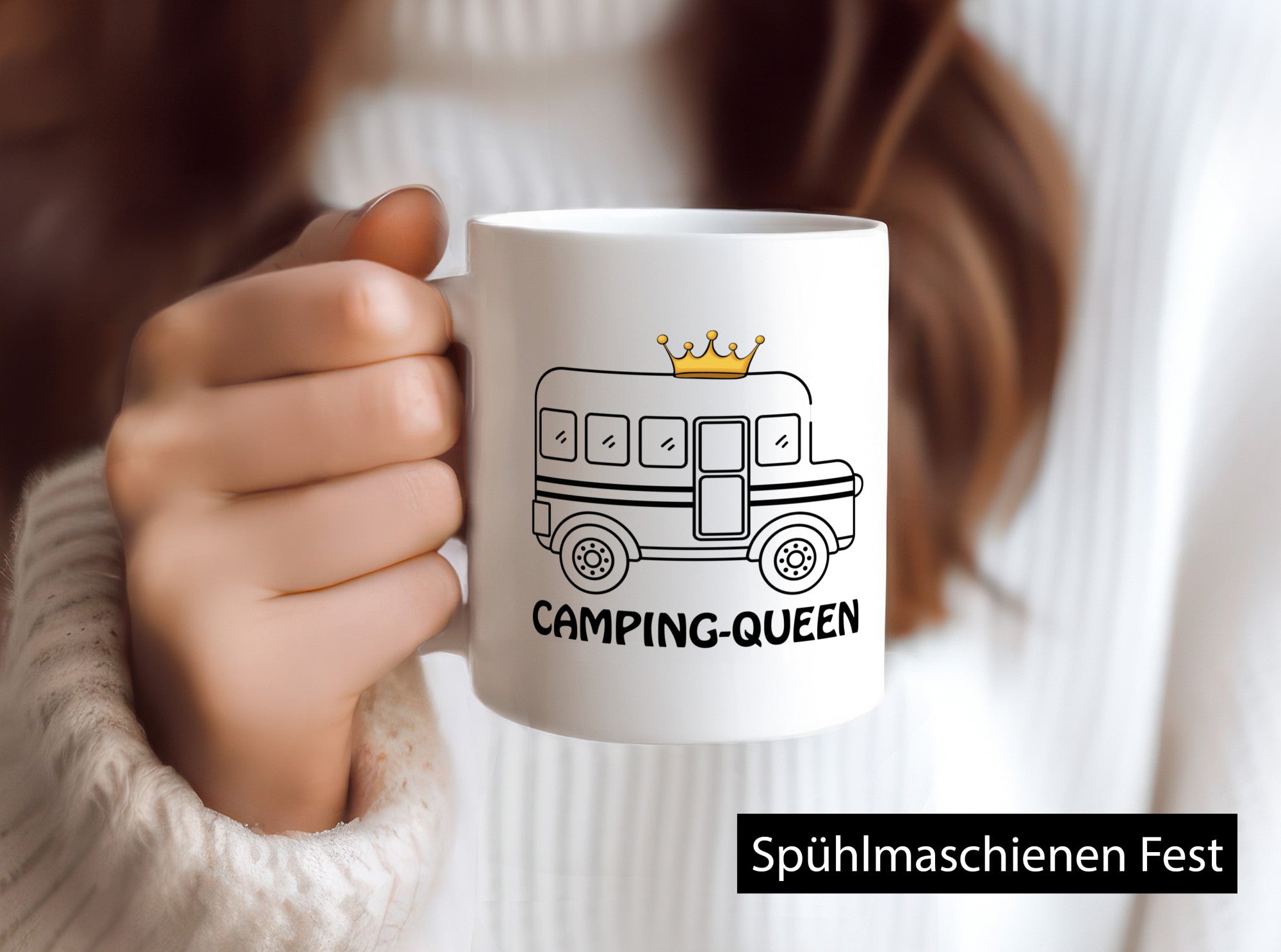 Camping Queen lustiger Spruch Geschenk Humor Geschenkidee Tasse