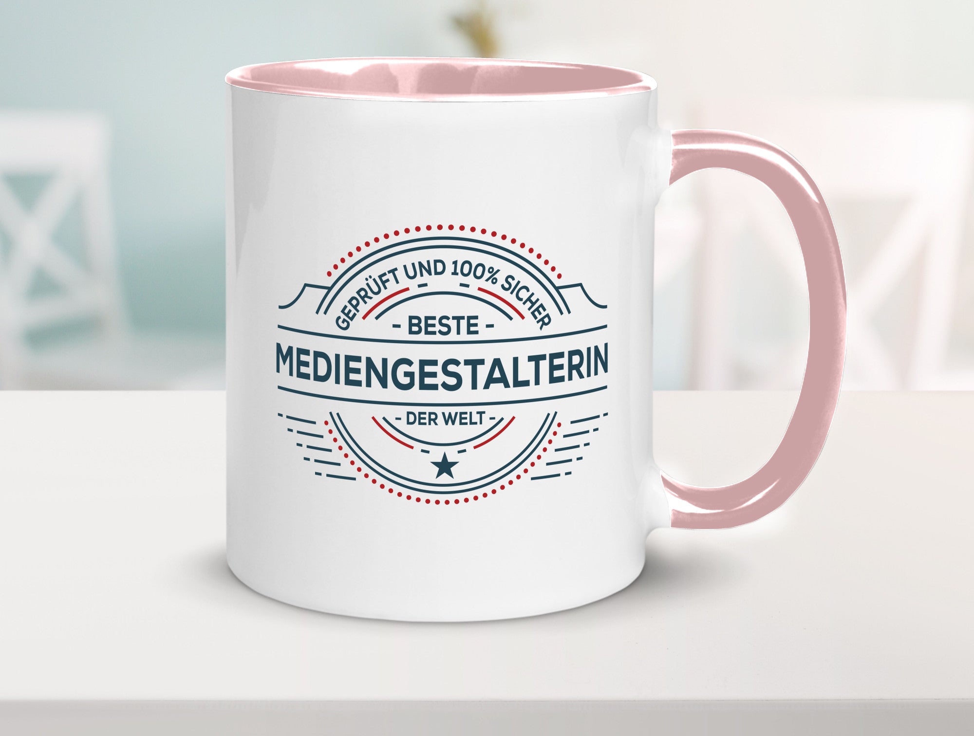 Geprüft und sicher: Mediengestalterin | Medien lustiger Spruch Geschenk Humor