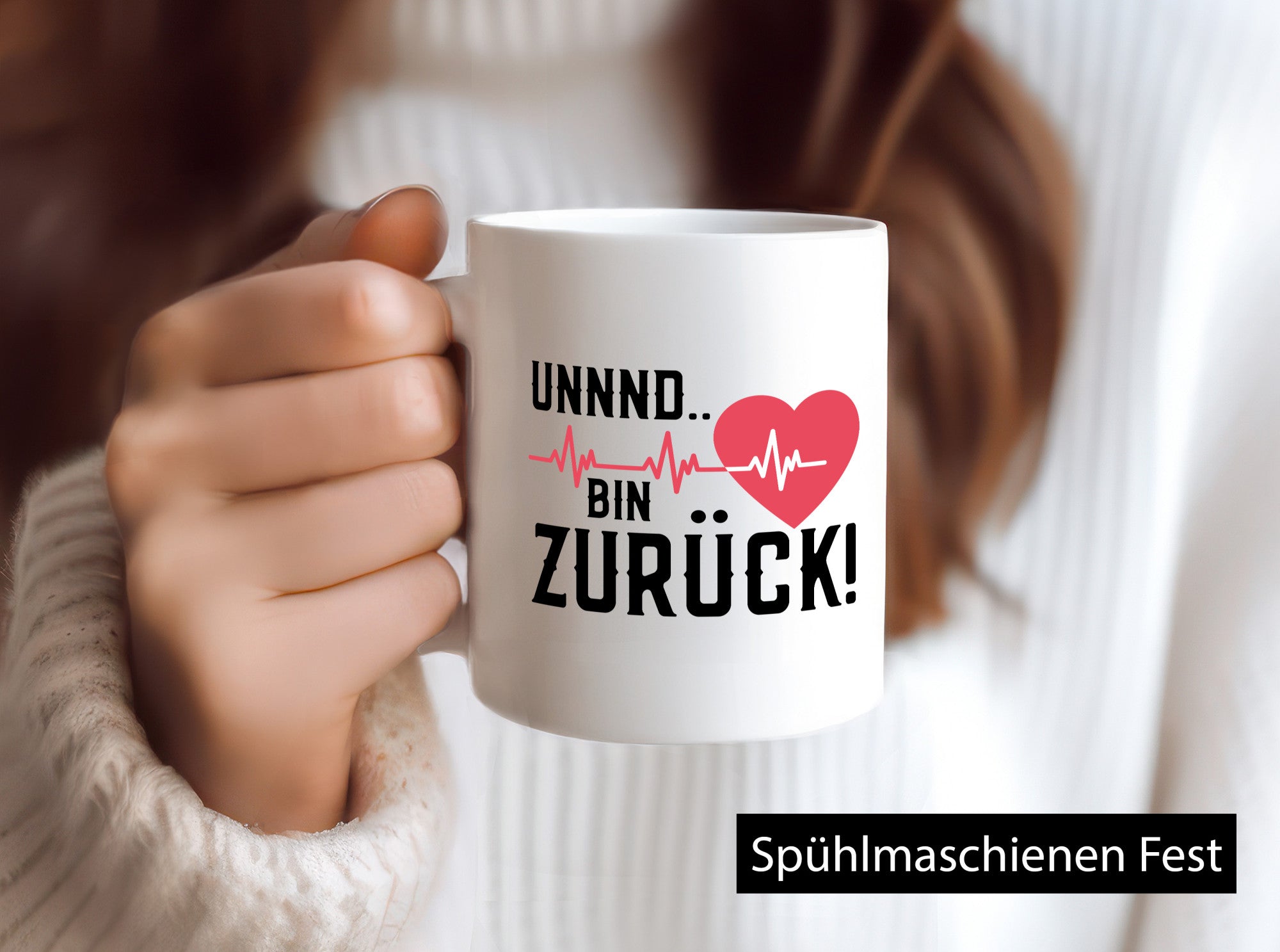 Bin zurück | Herzschlag Reanimation Puls Arzt Klinik Geschenk Humor