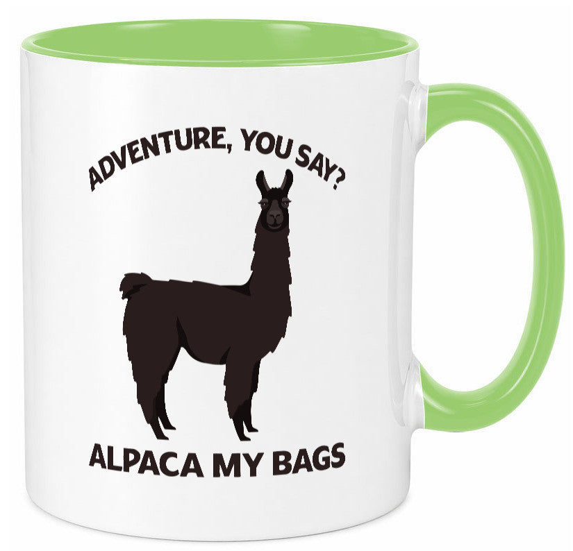 Adventure, Alpaca | Humor Geschenkidee Tasse
