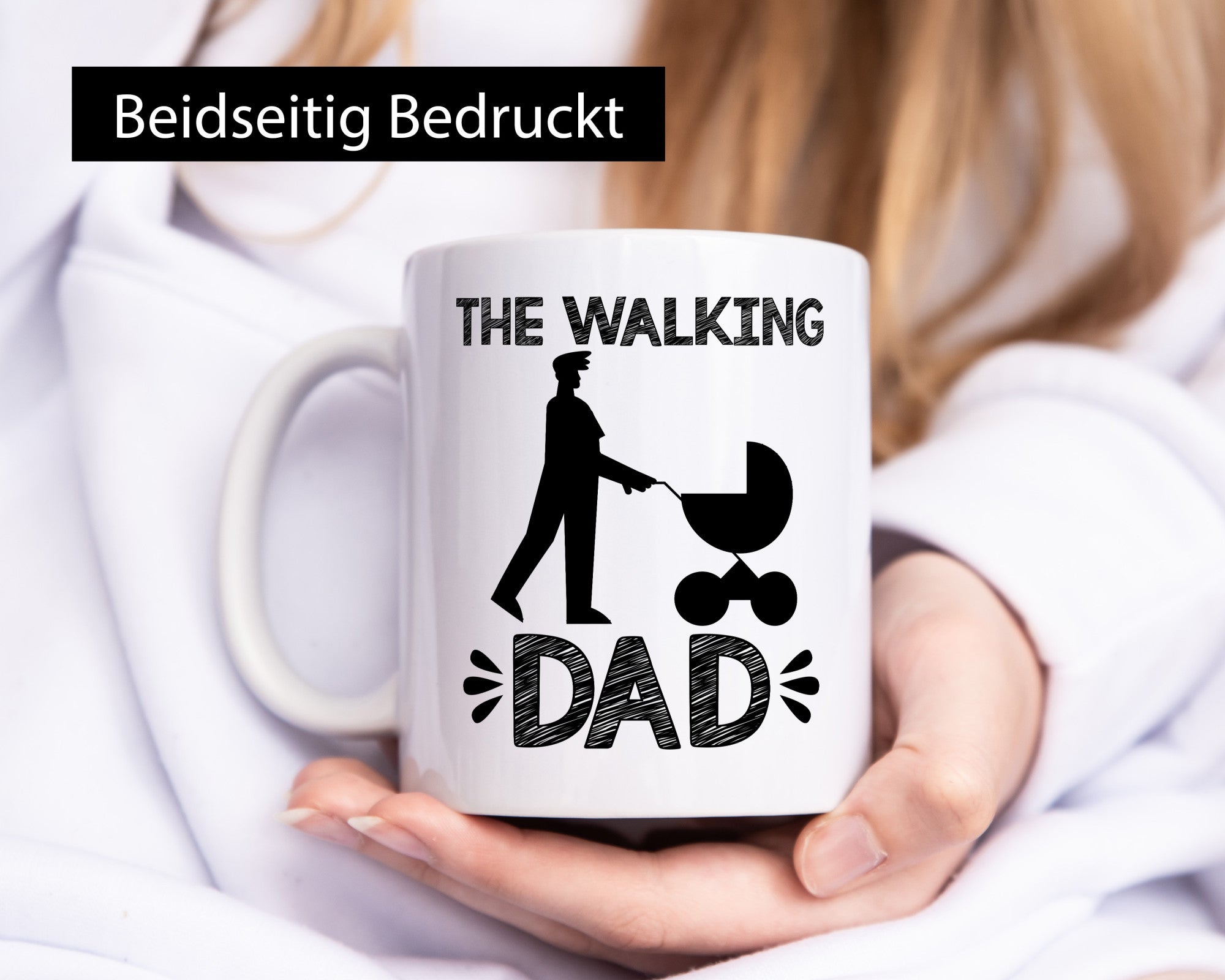 The Walking Dad | Papa Tasse Vatertag Kinderwagen Humor Familie Geschenkidee