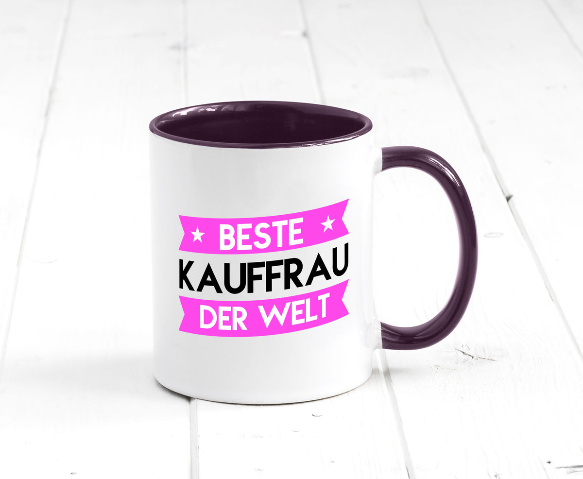 Beste Kauffrau | Kauffrauen Geschenkidee Humor Tasse