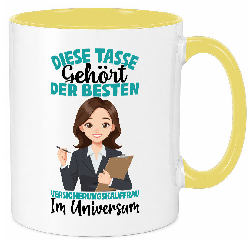 Im Universum: Versicherungskauffrau | Kauffrau lustig Humor Geschenkidee Tasse